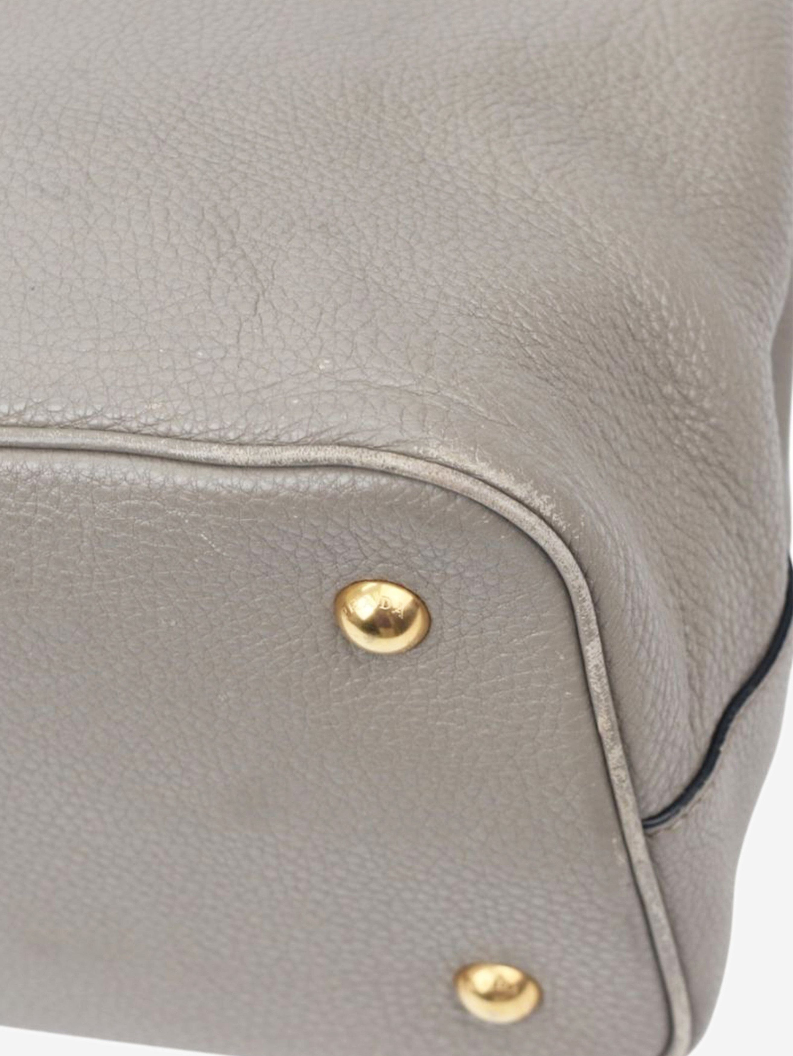 Prada Grey leather Vitello bag Size ONE SIZE - 6 Thumbnail