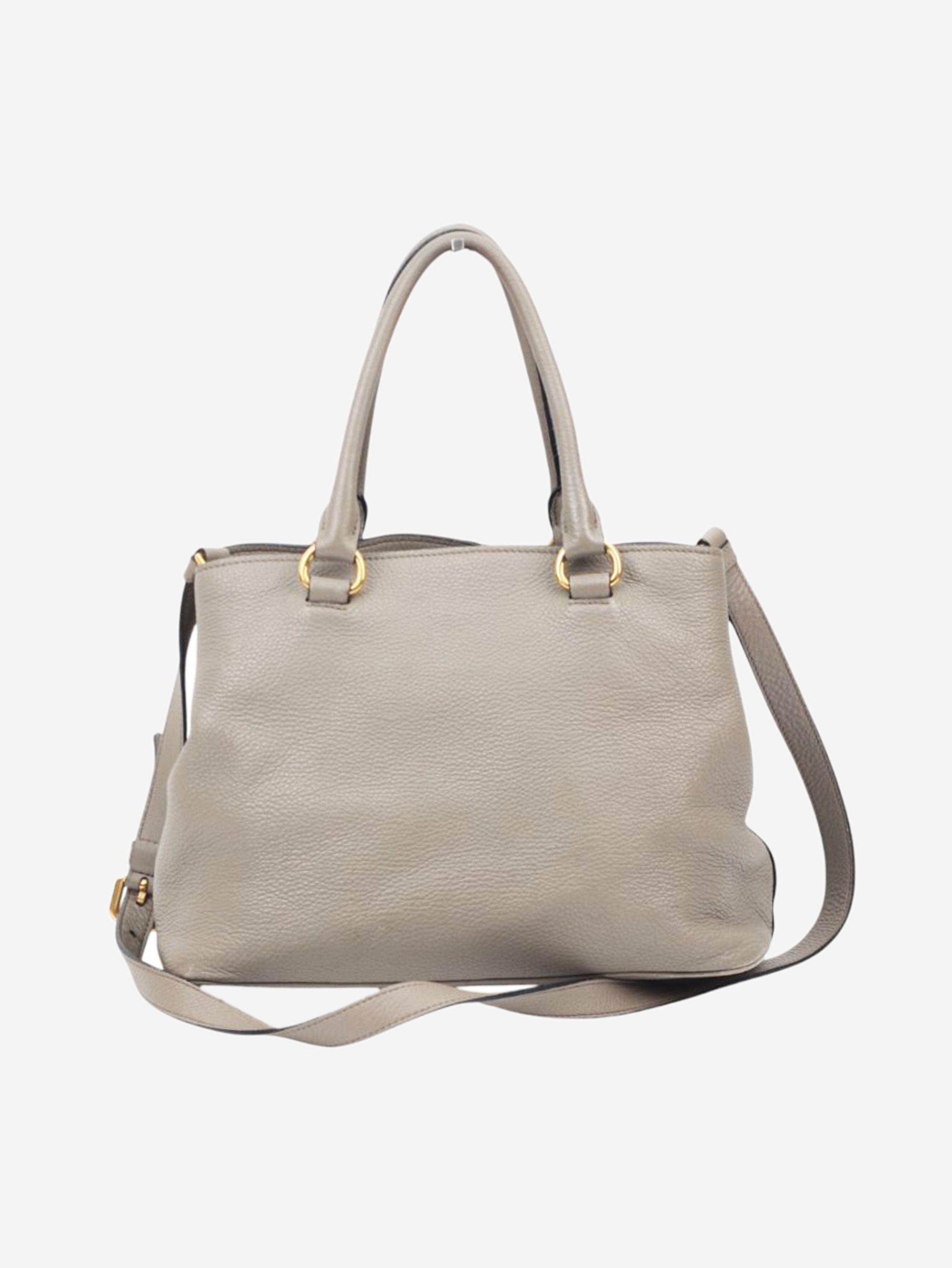 Prada Grey leather Vitello bag Size ONE SIZE - 3 Thumbnail