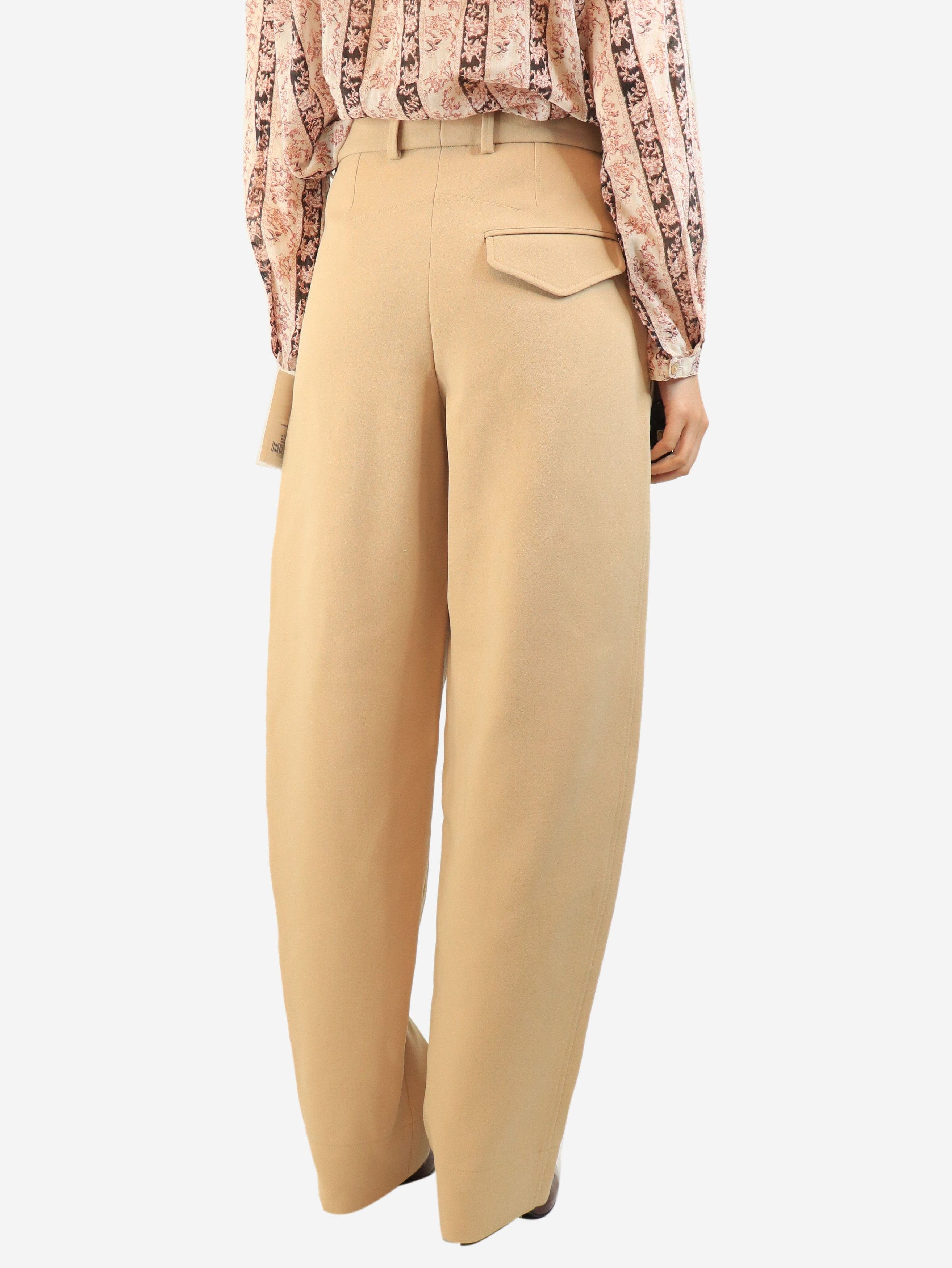 WARDROBE.NYC Beige pleated wool trousers - S Size 27" / US 4 / IT 40 - 4 Thumbnail