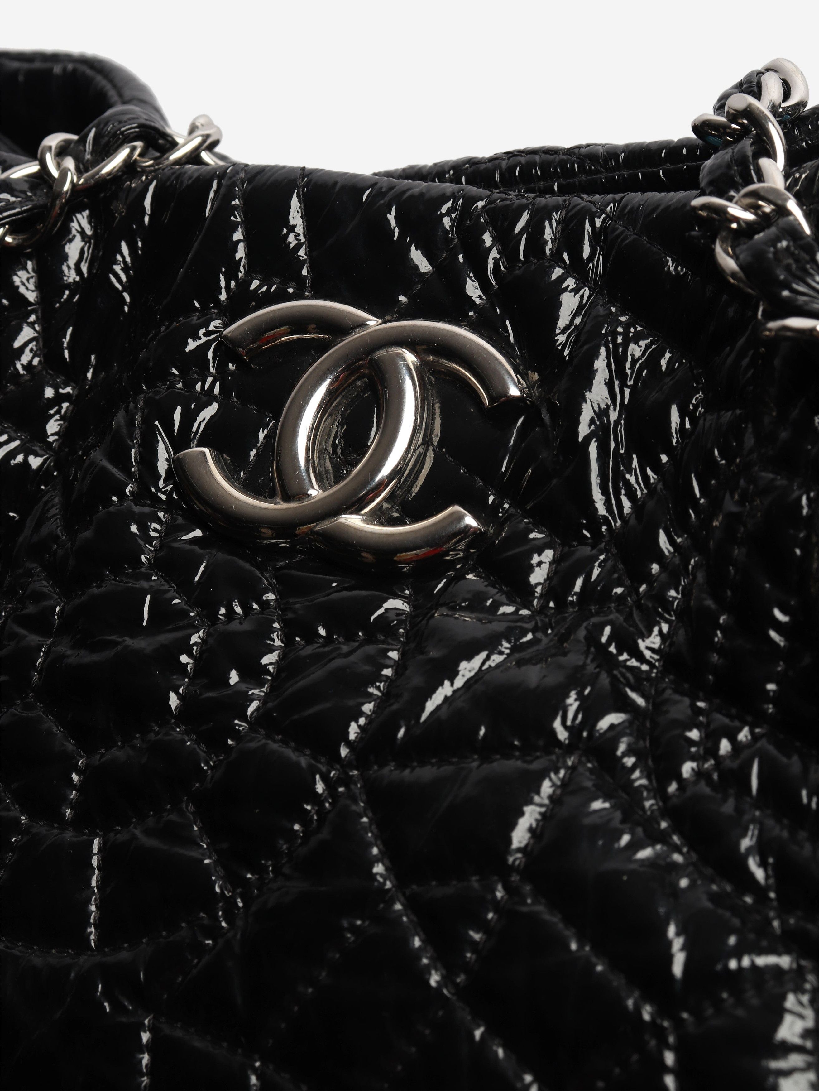 Chanel Black 2008 patent leather quilted tote bag Size ONE SIZE - 5 Thumbnail