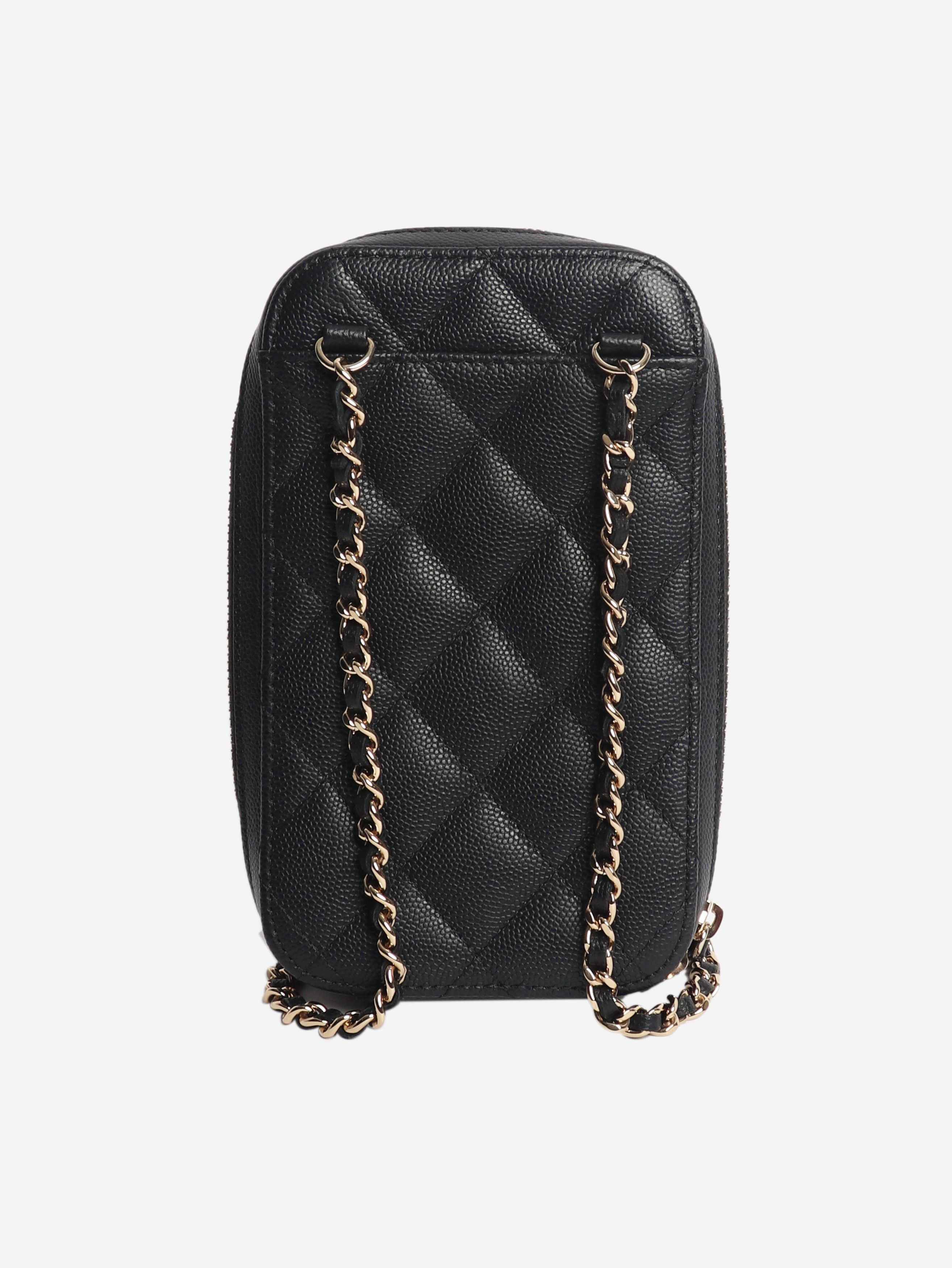Chanel Black 2019 quilted phone holder Size ONE SIZE - 3 Thumbnail