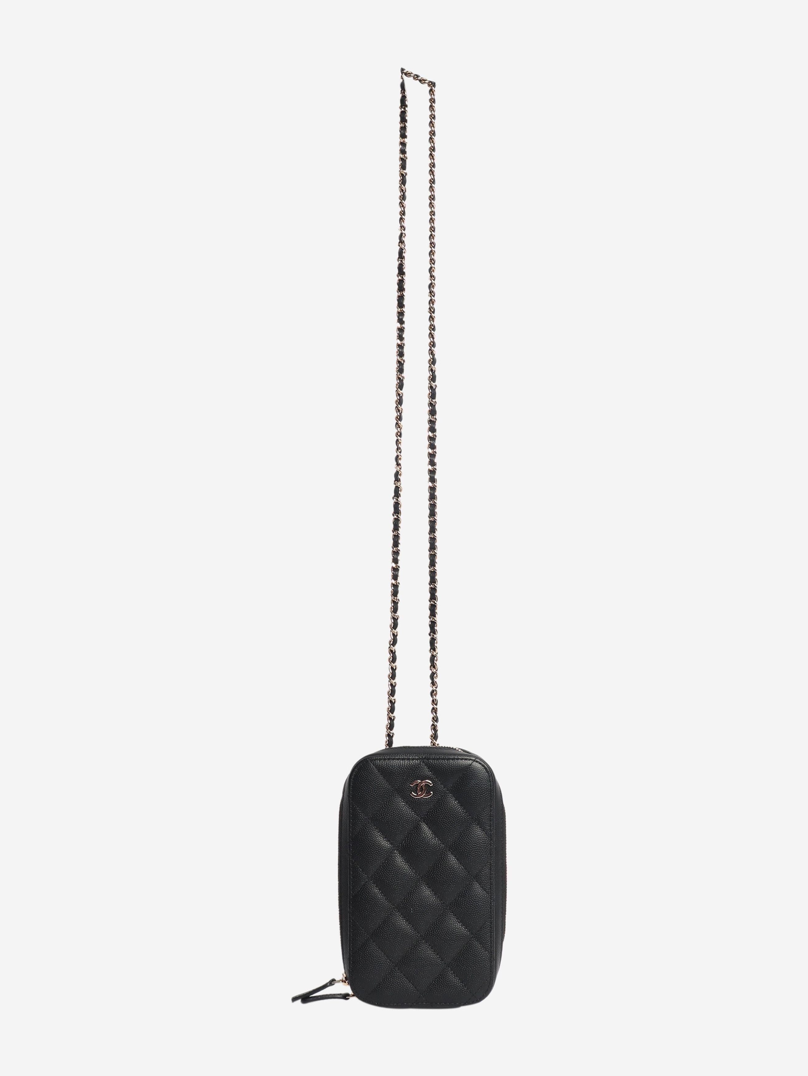Chanel Black 2019 quilted phone holder Size ONE SIZE - 2 Thumbnail
