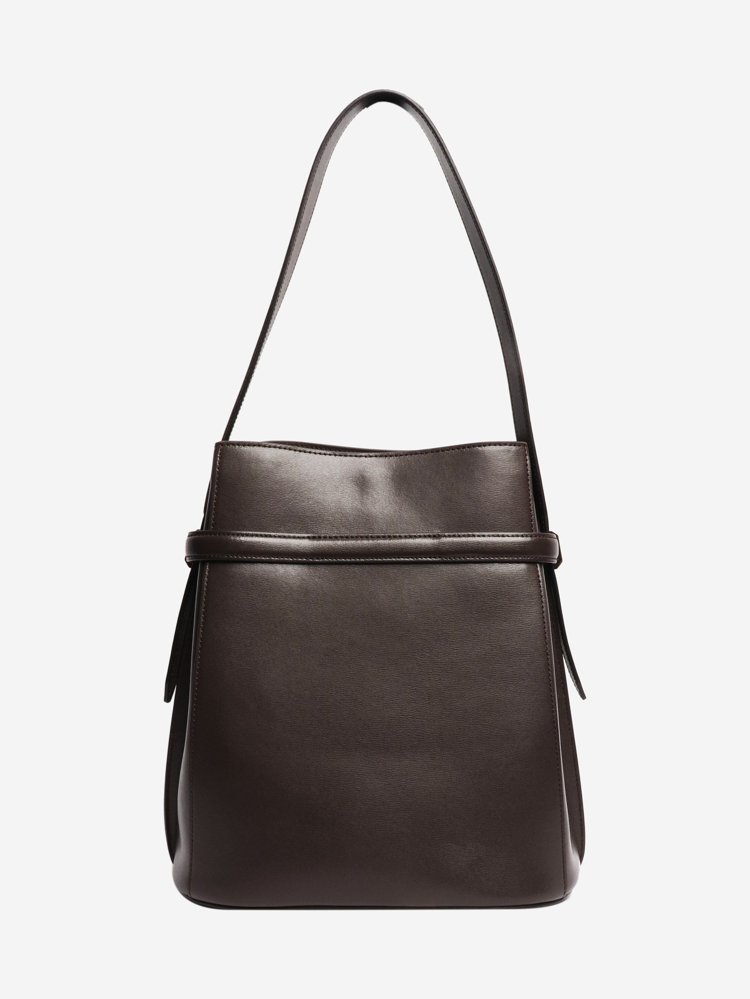 Toteme Brown belted leather tote bag Size ONE SIZE - 3 Thumbnail