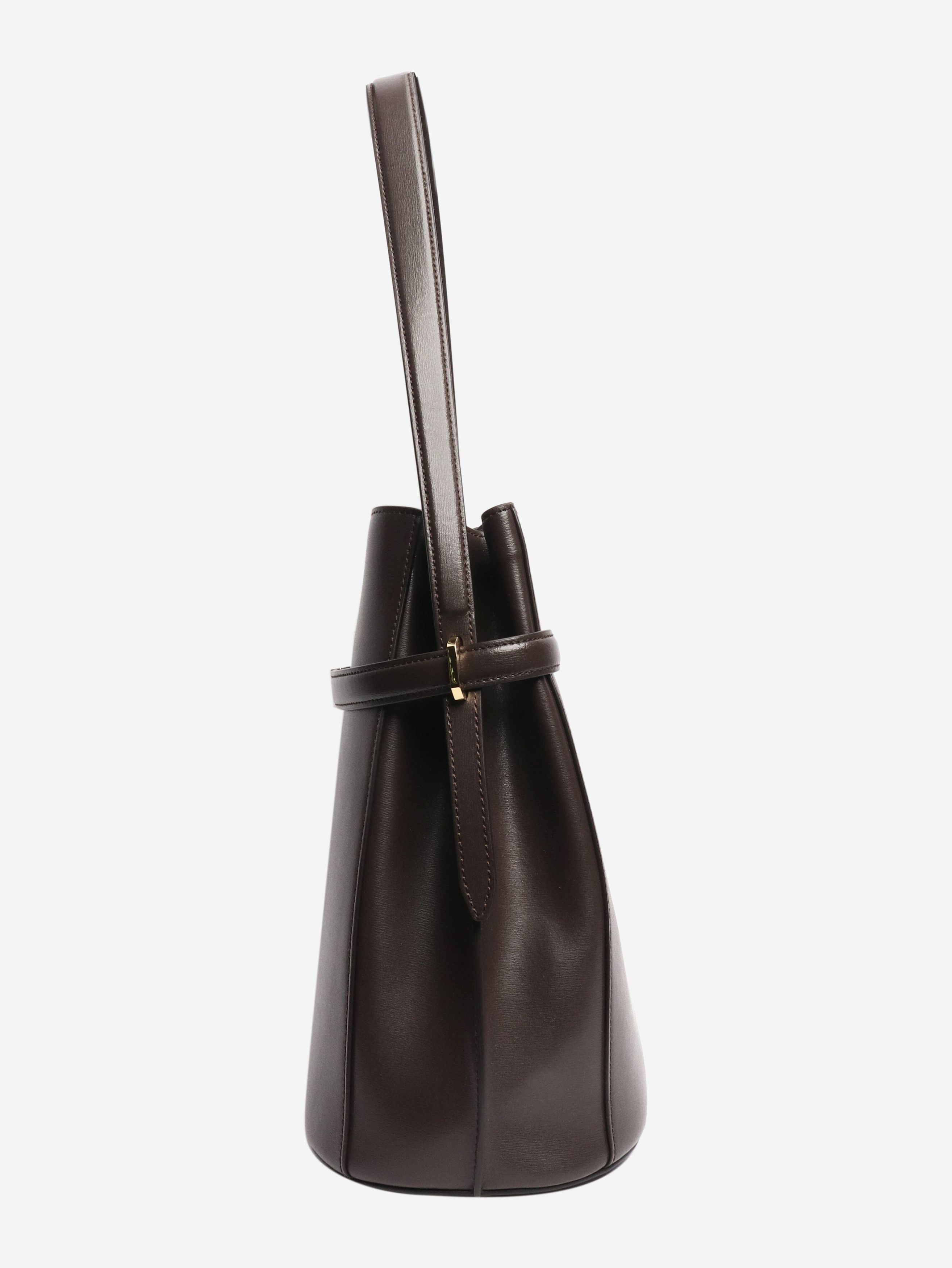 Toteme Brown belted leather tote bag Size ONE SIZE - 2 Thumbnail