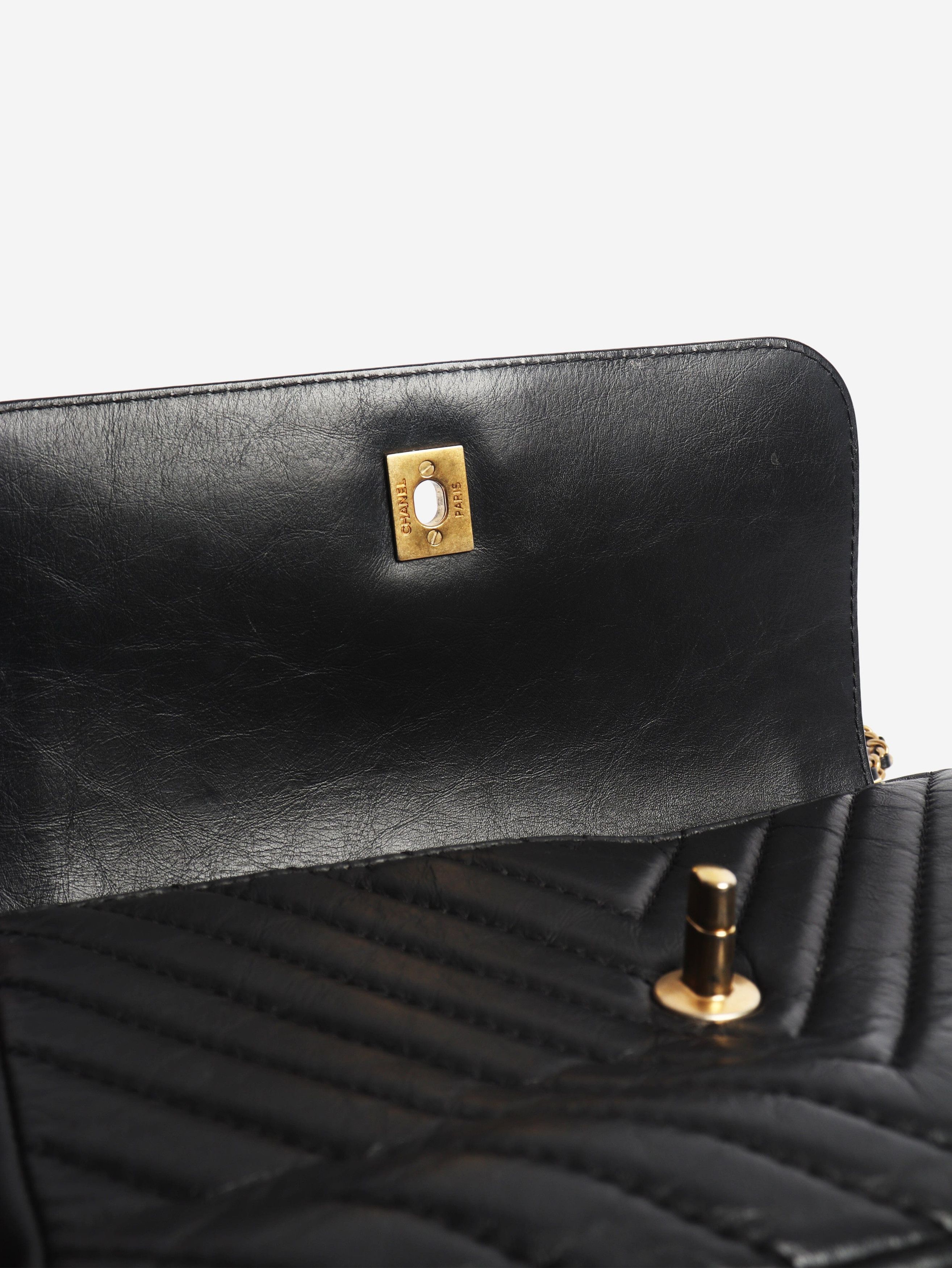 Chanel Black 2017 aged calfskin top handle bag Size ONE SIZE - 5 Thumbnail
