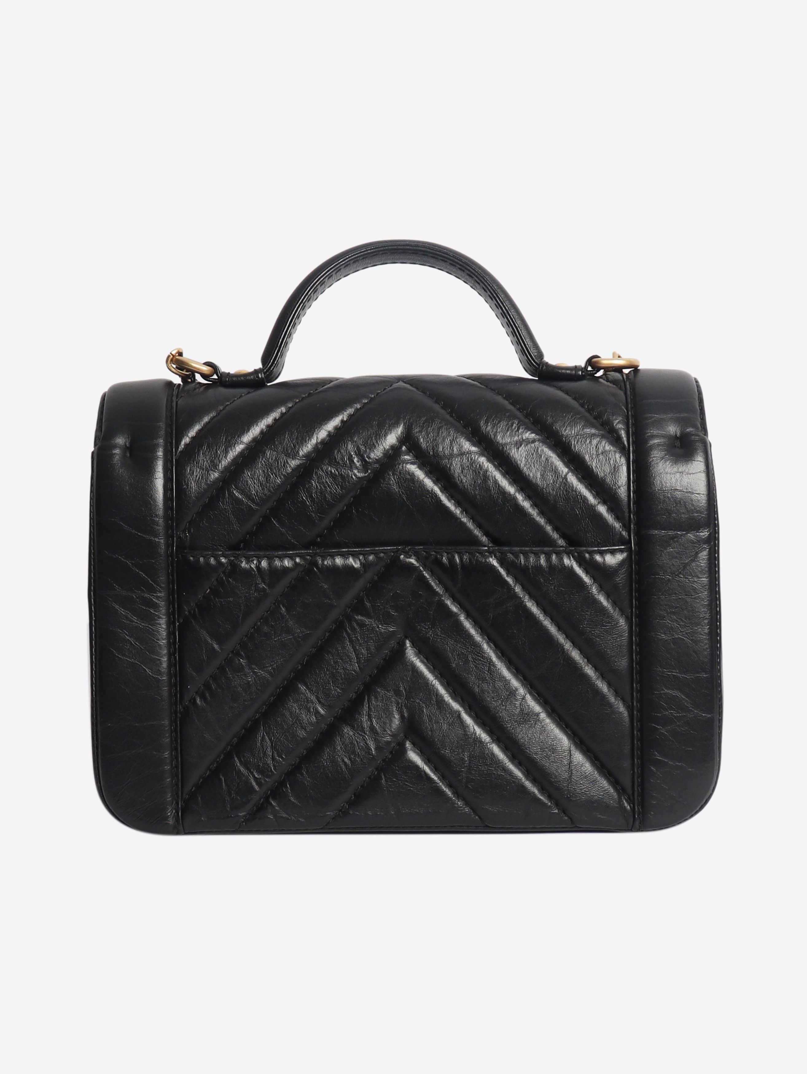 Chanel Black 2017 aged calfskin top handle bag Size ONE SIZE - 2 Thumbnail