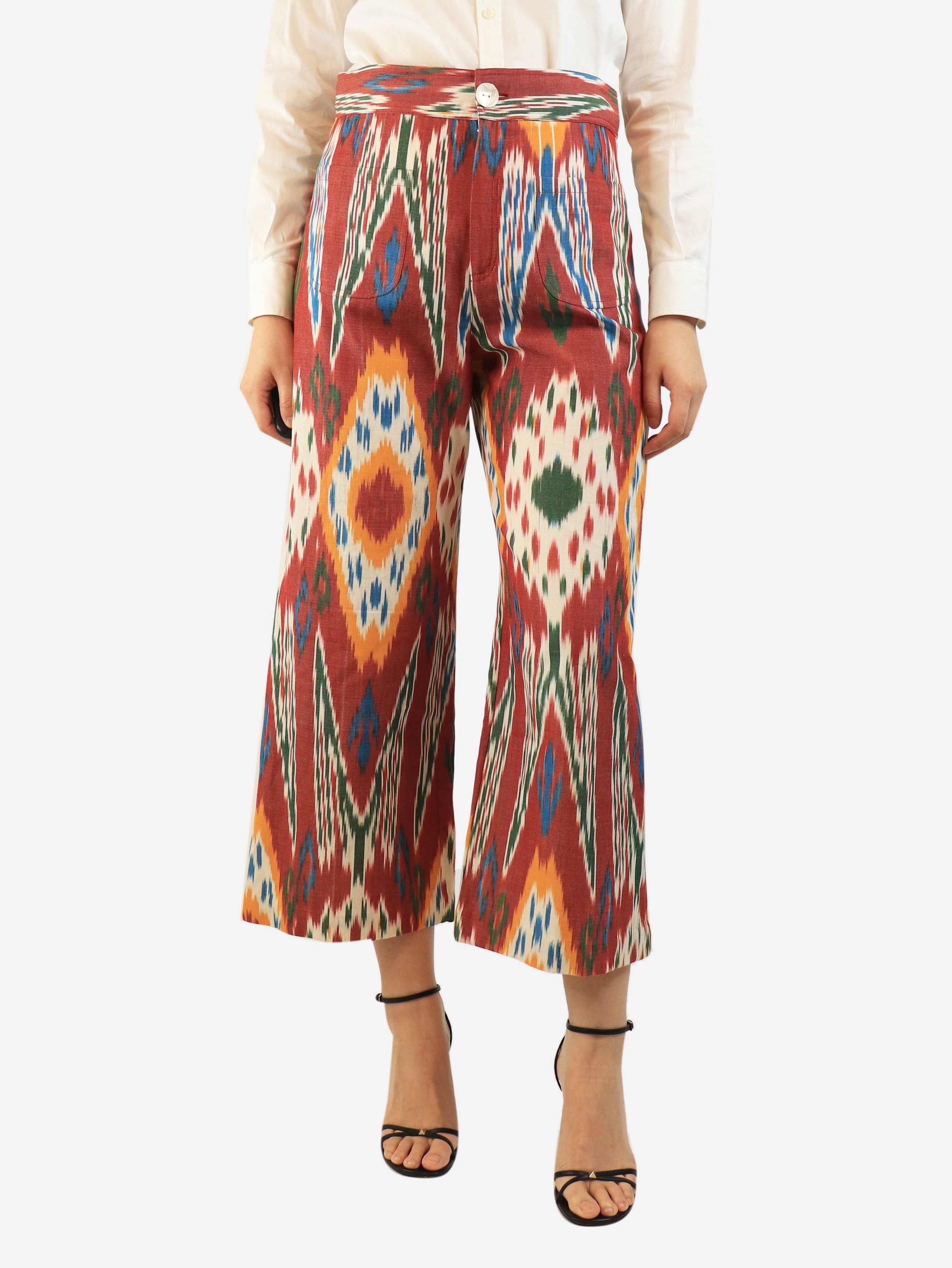 Other Multicolour printed cropped trousers - L Size 34" / US 12 / IT 48 - 2 Thumbnail