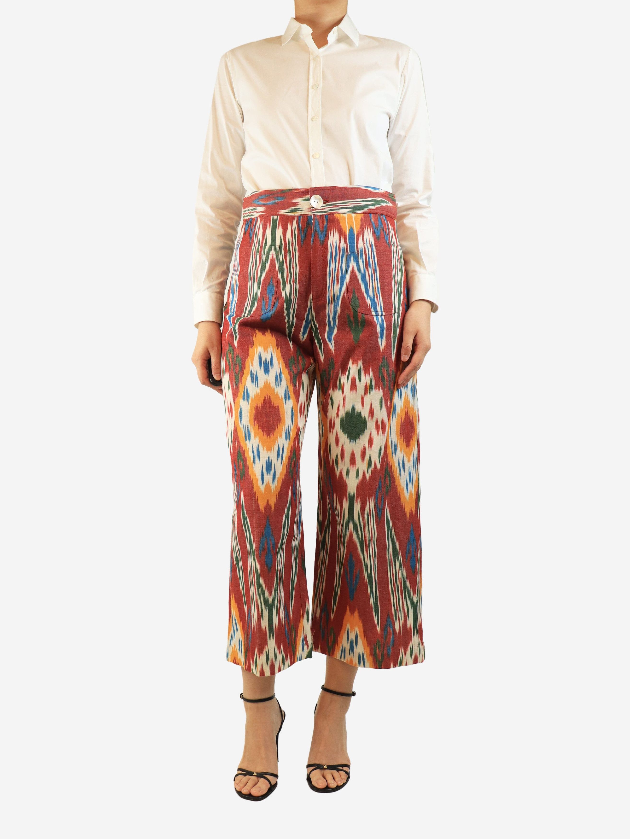 Other Multicolour printed cropped trousers - L Size 34" / US 12 / IT 48 - 3 Thumbnail