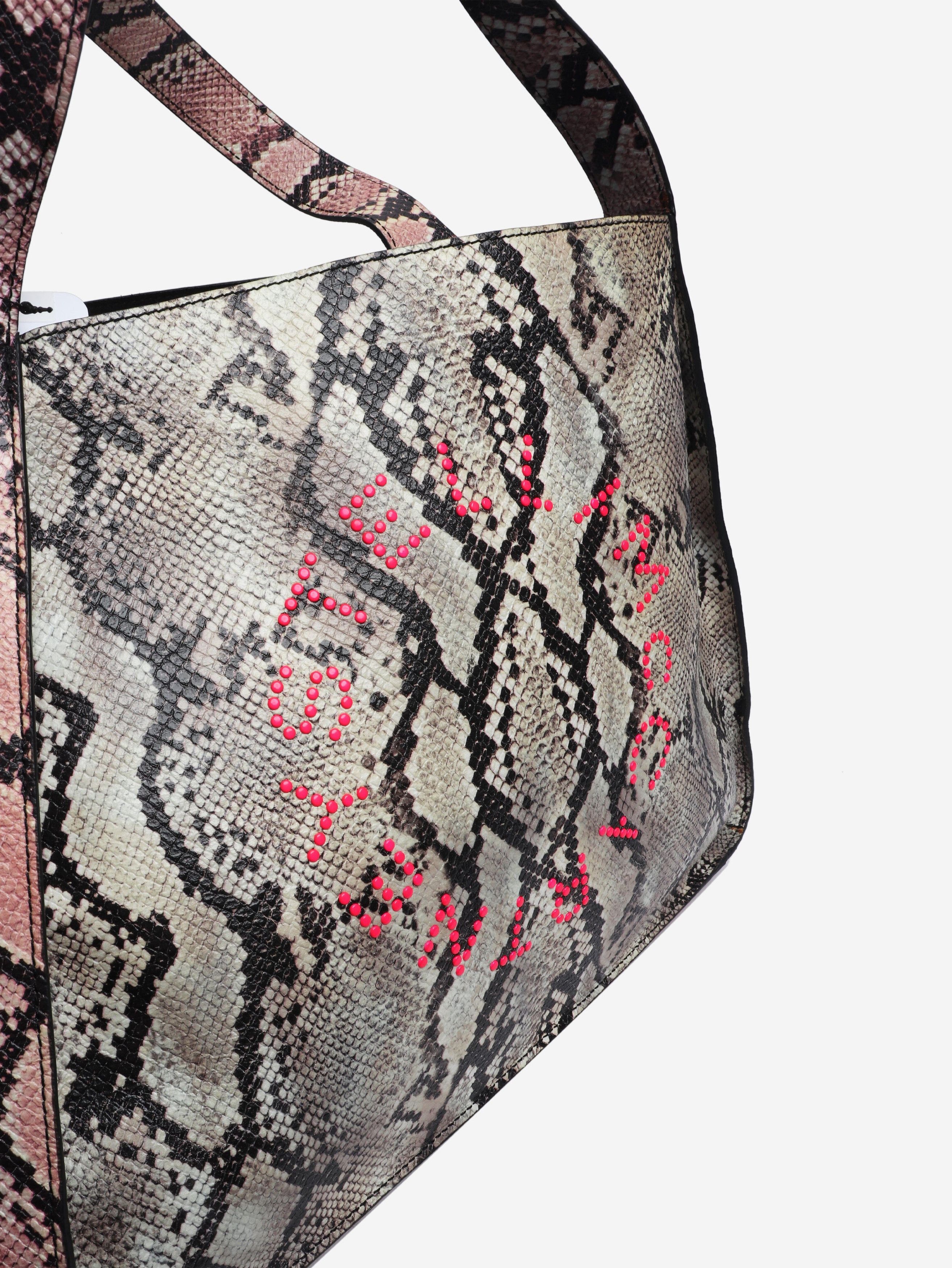 Stella McCartney Multicolour faux-snakeskin tote bag Size ONE SIZE - 6 Thumbnail