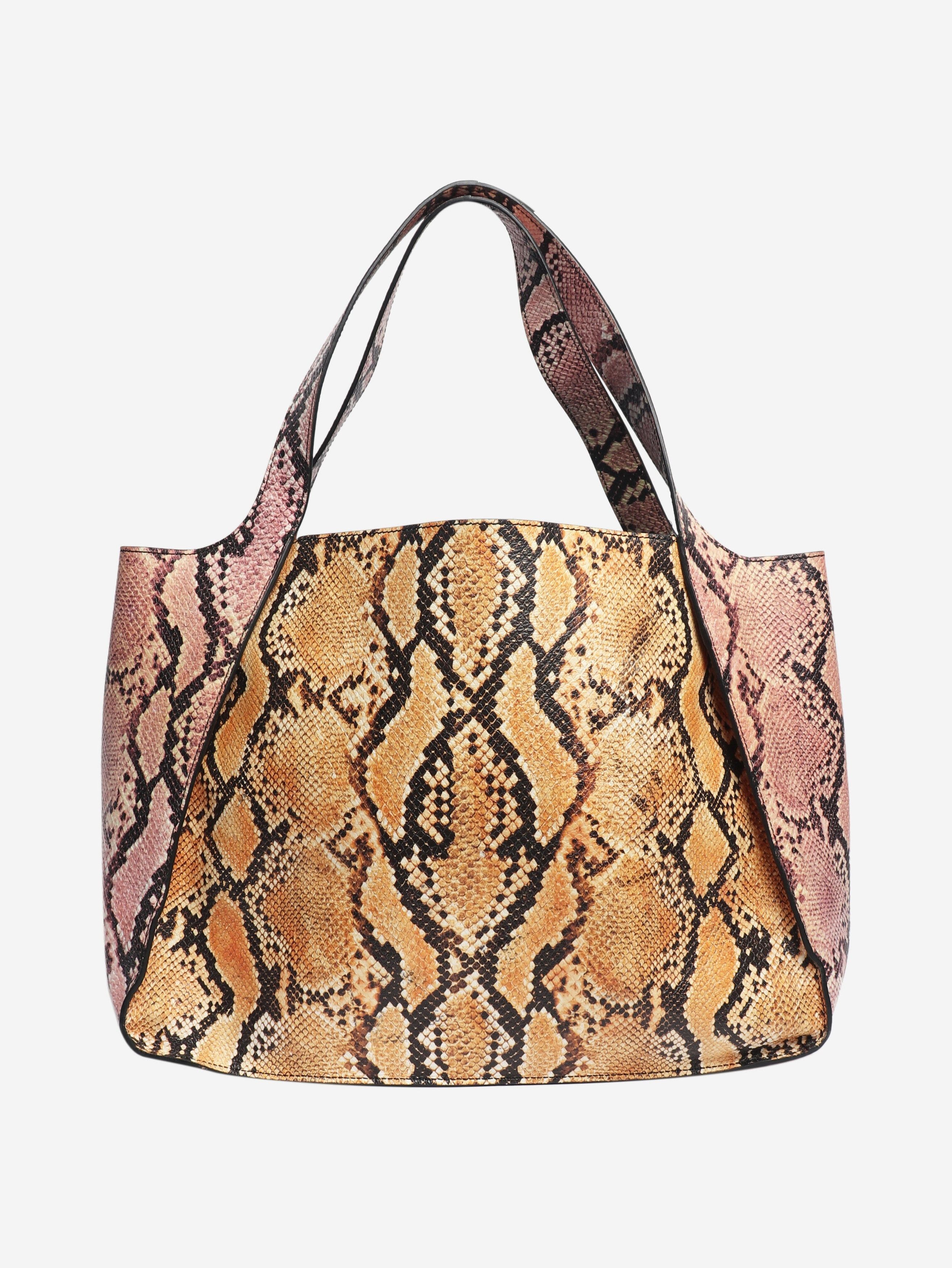 Stella McCartney Multicolour faux-snakeskin tote bag Size ONE SIZE - 3 Thumbnail
