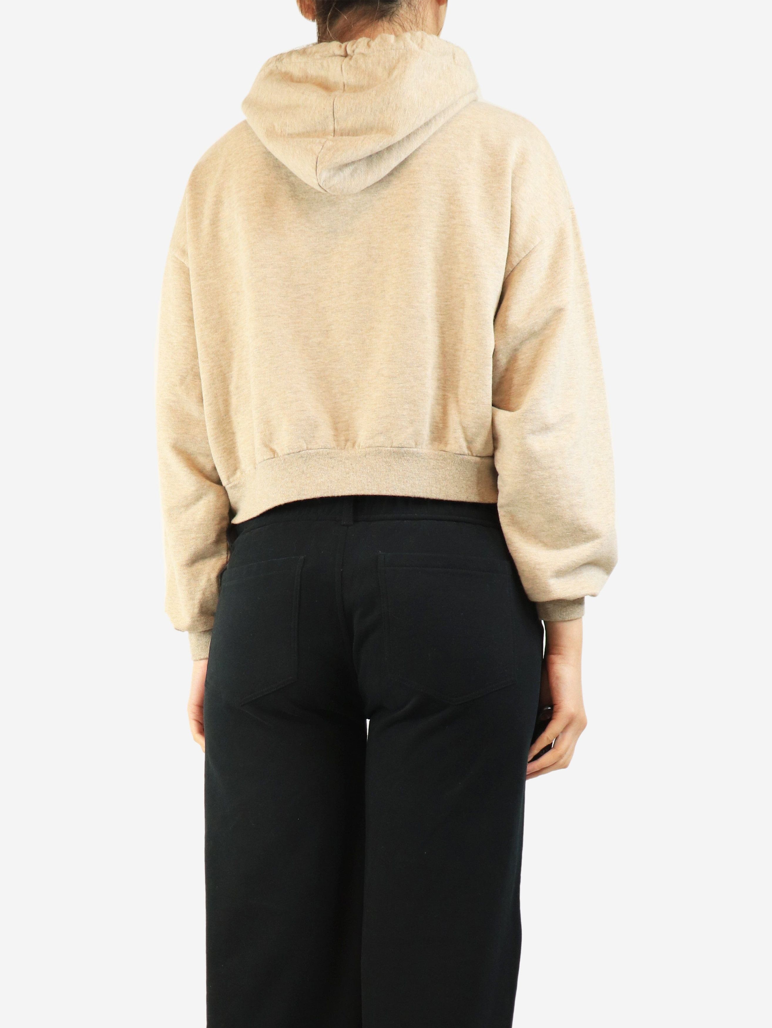 Celine Oatmeal marled cropped hoodie - M Size M / US 6-8 / IT 42-44 - 3 Thumbnail