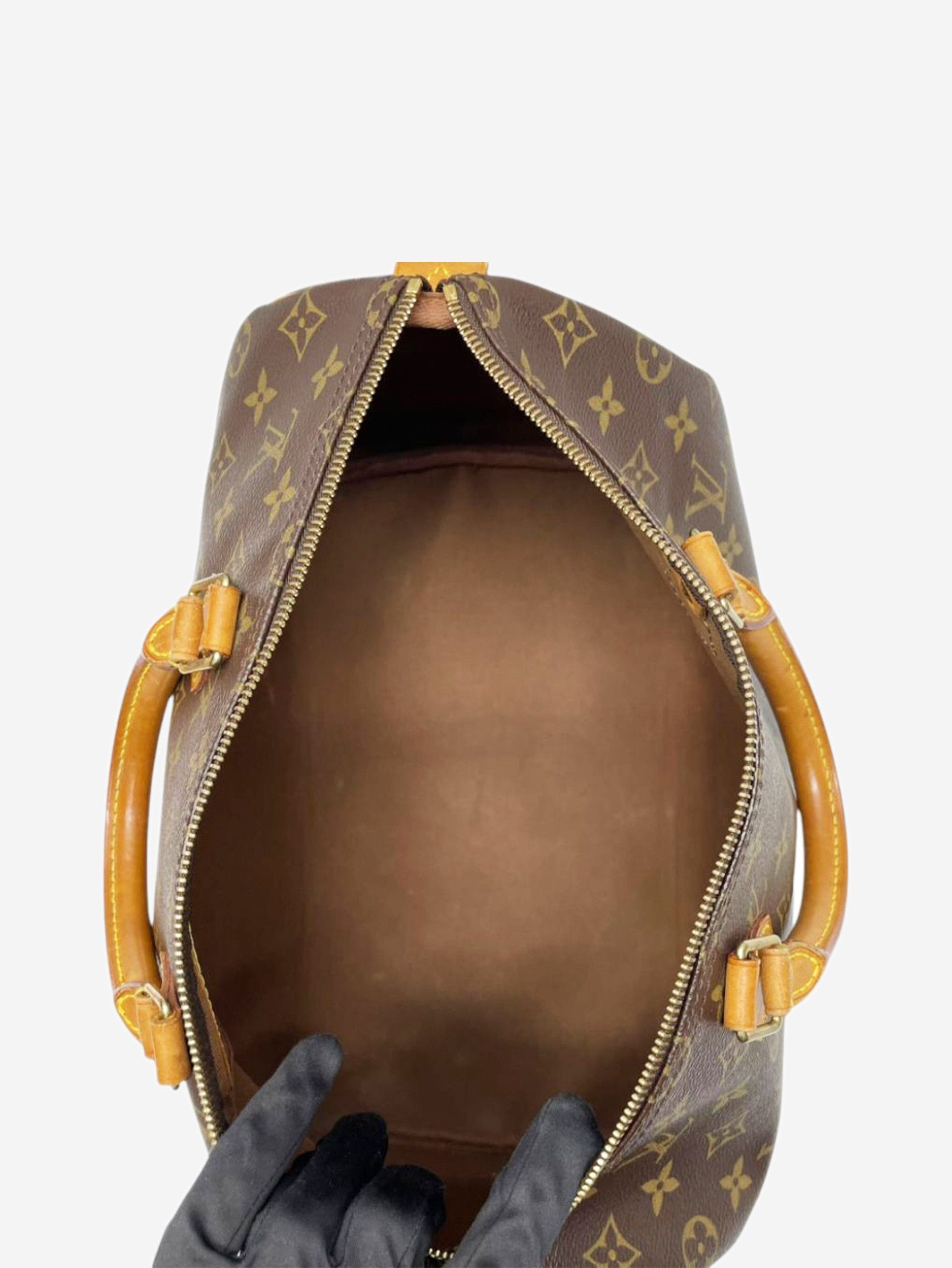 Louis Vuitton Brown Monogram Speedy 35 bag Size ONE SIZE - 14 Thumbnail