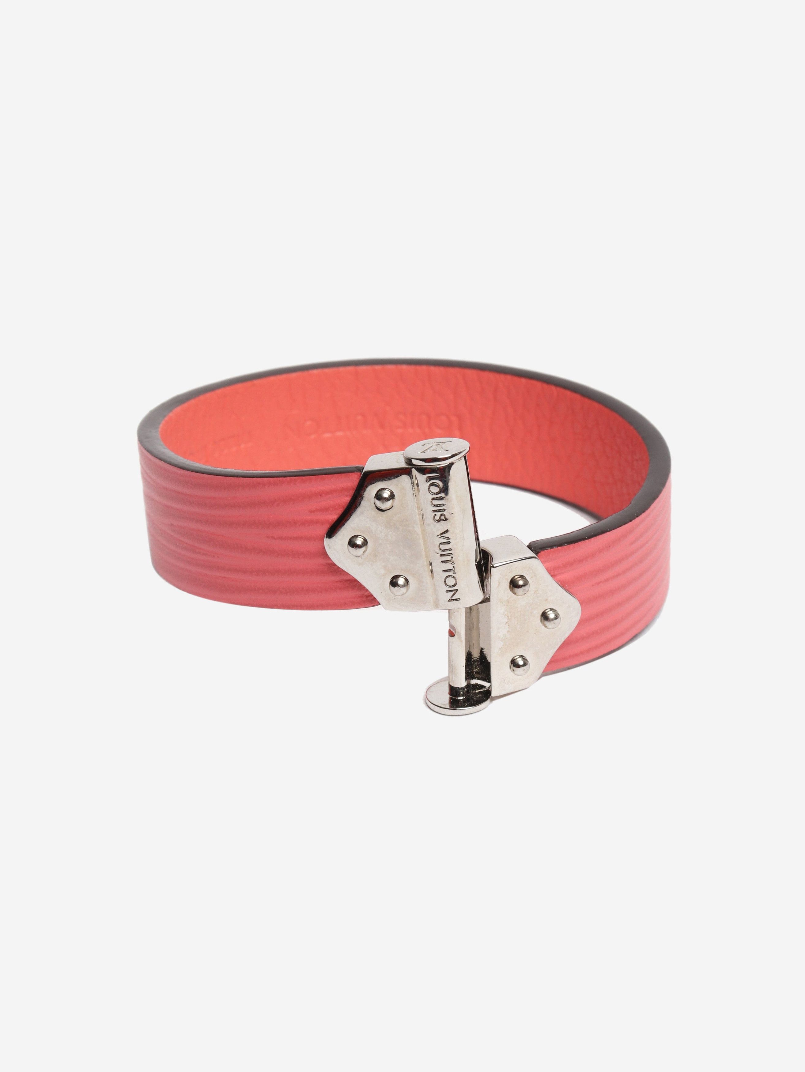 Louis Vuitton Pink leather bracelet Size ONE SIZE - 5 Thumbnail