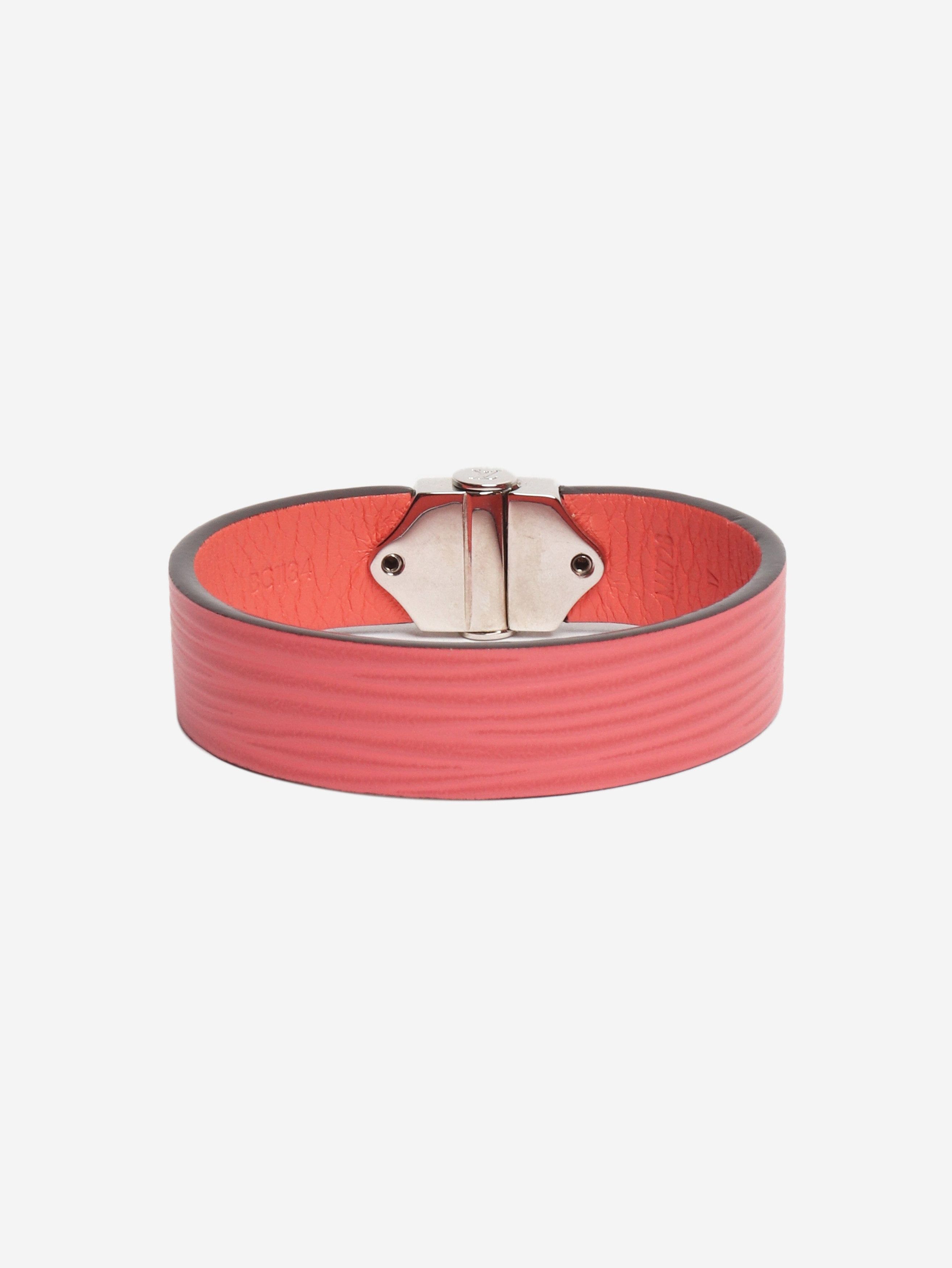 Louis Vuitton Pink leather bracelet Size ONE SIZE - 3 Thumbnail