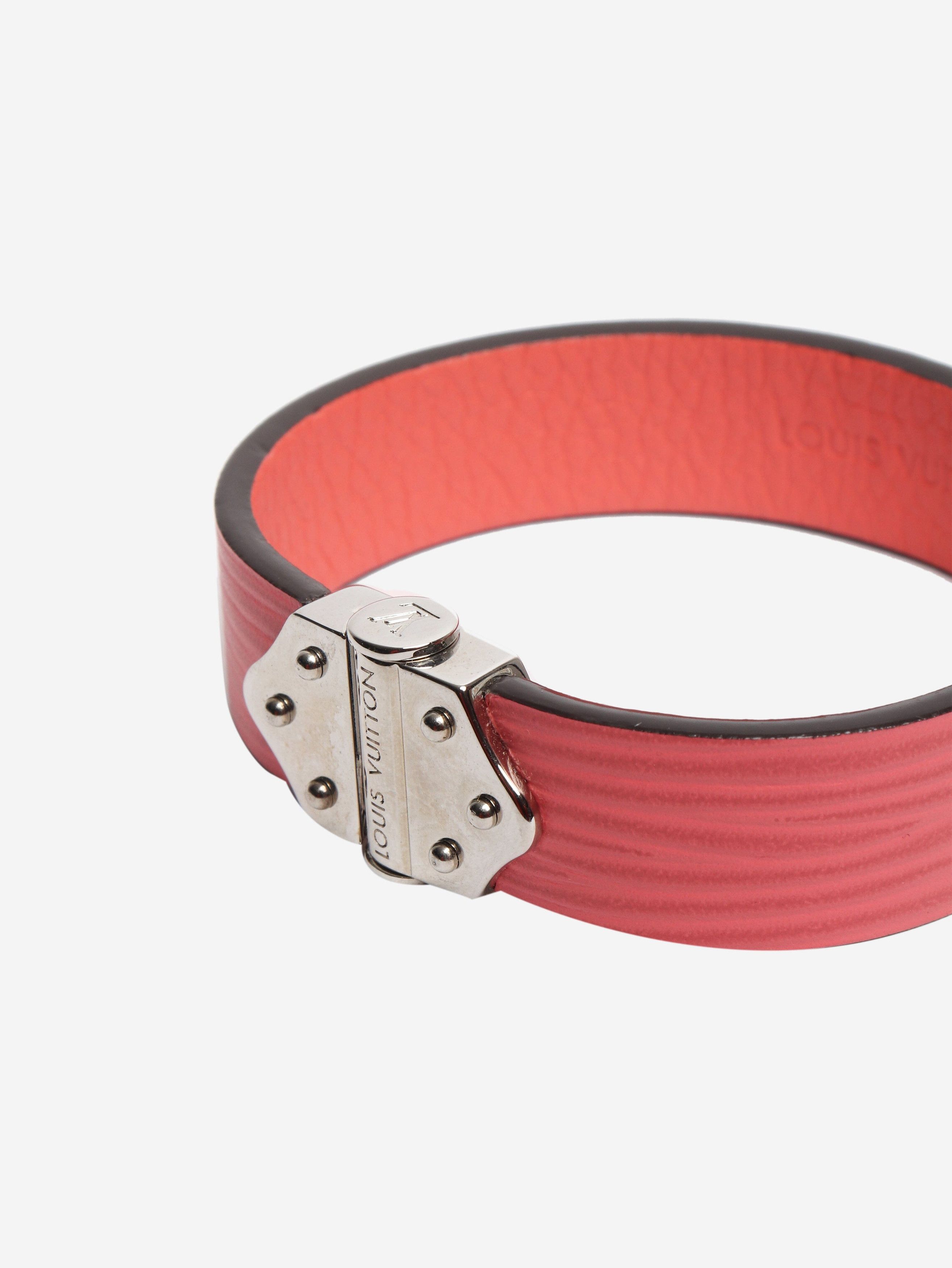 Louis Vuitton Pink leather bracelet Size ONE SIZE - 4 Thumbnail