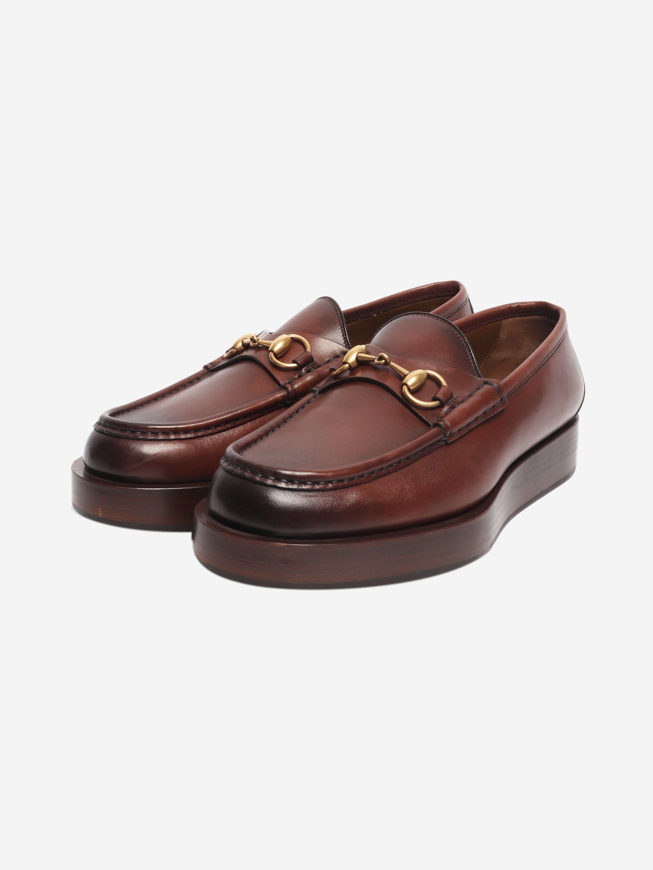 Gucci Brown platform loafers - UK 6.5 Size US 9 / IT 39 - 2 Thumbnail