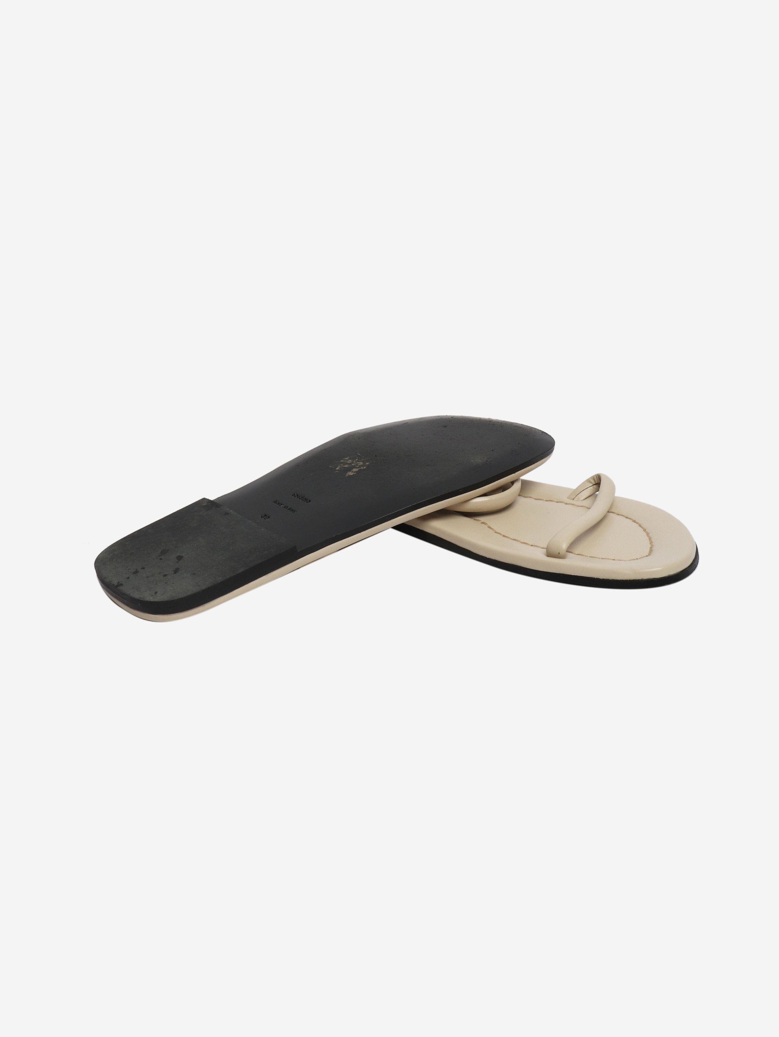 Toteme Cream leather sandals - EU 39 Size US 8.5 / IT 38.5 - 4 Thumbnail