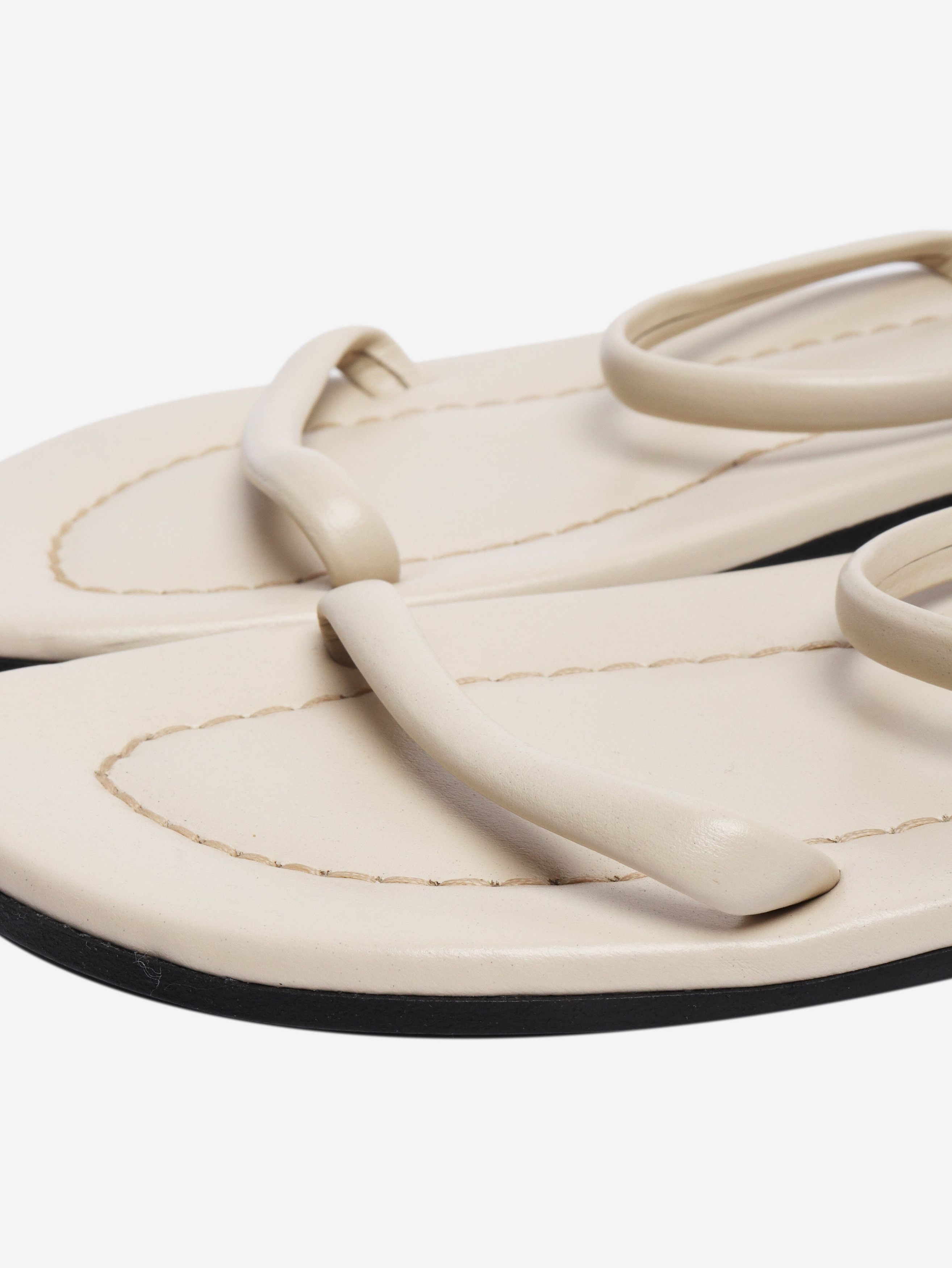Toteme Cream leather sandals - EU 39 Size US 8.5 / IT 38.5 - 6 Thumbnail