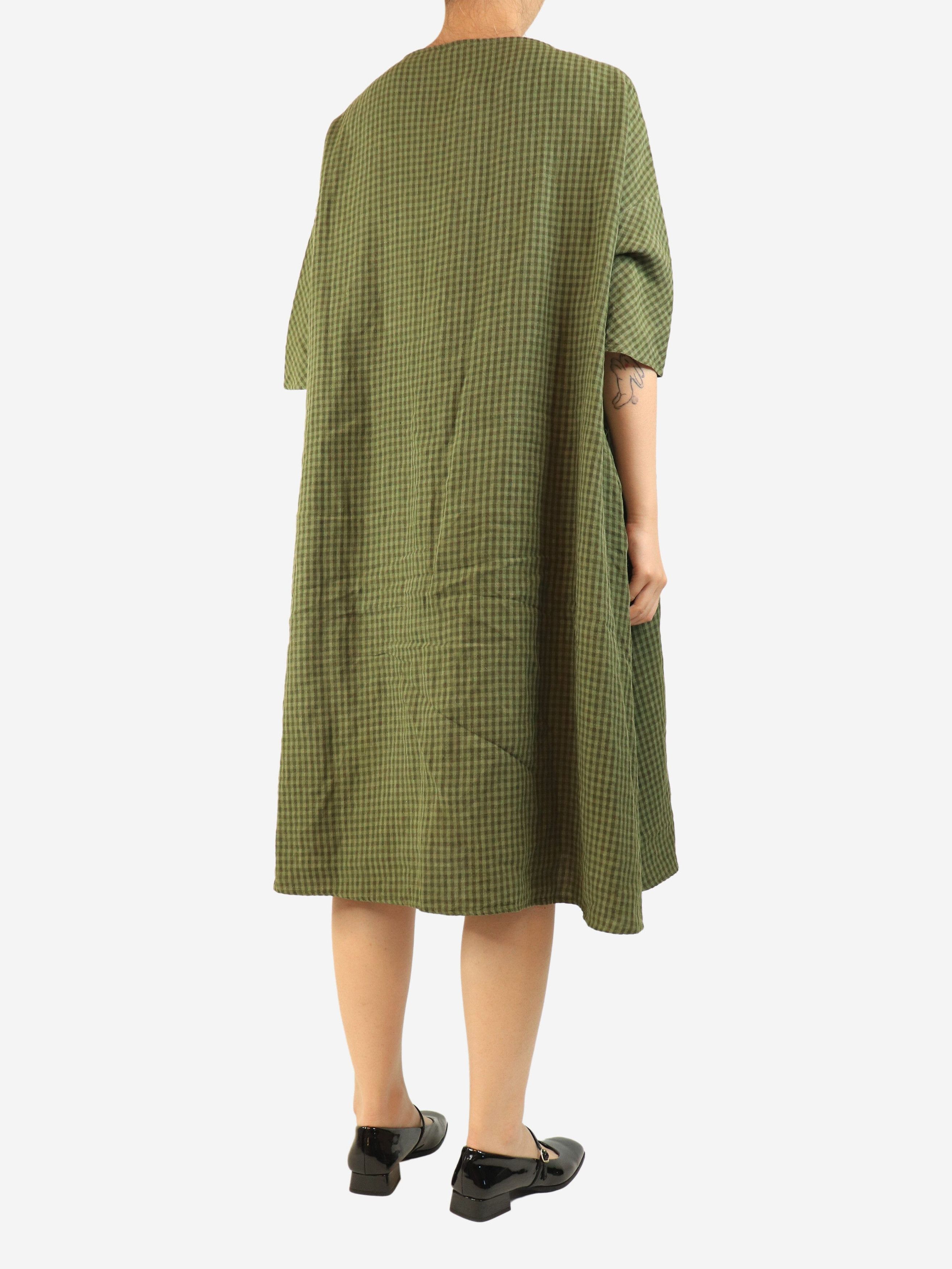 Other Green gingham linen dress - M Size M / US 6-8 / IT 42-44 - 3 Thumbnail