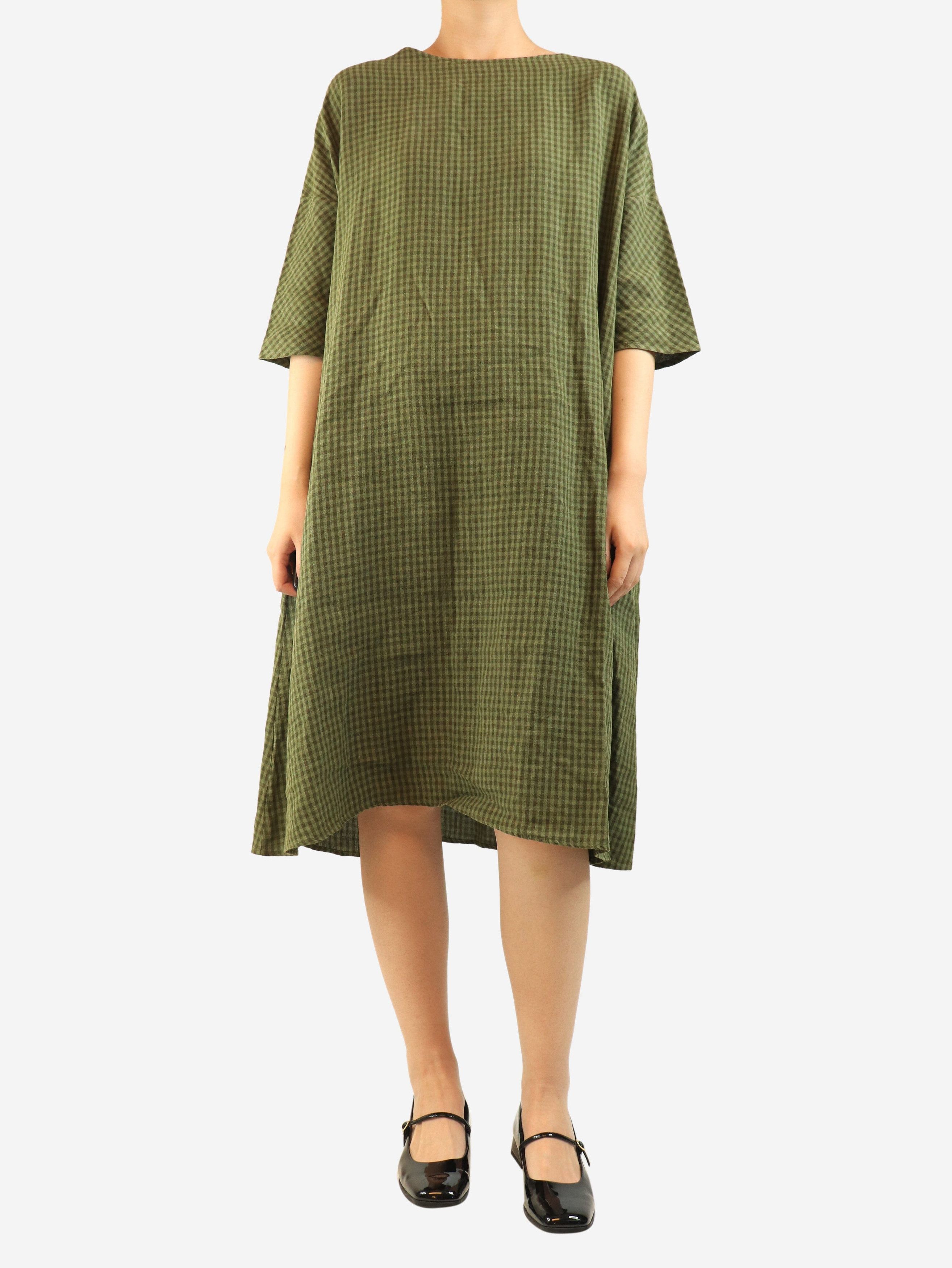 Other Green gingham linen dress - M Size M / US 6-8 / IT 42-44 - 2 Thumbnail