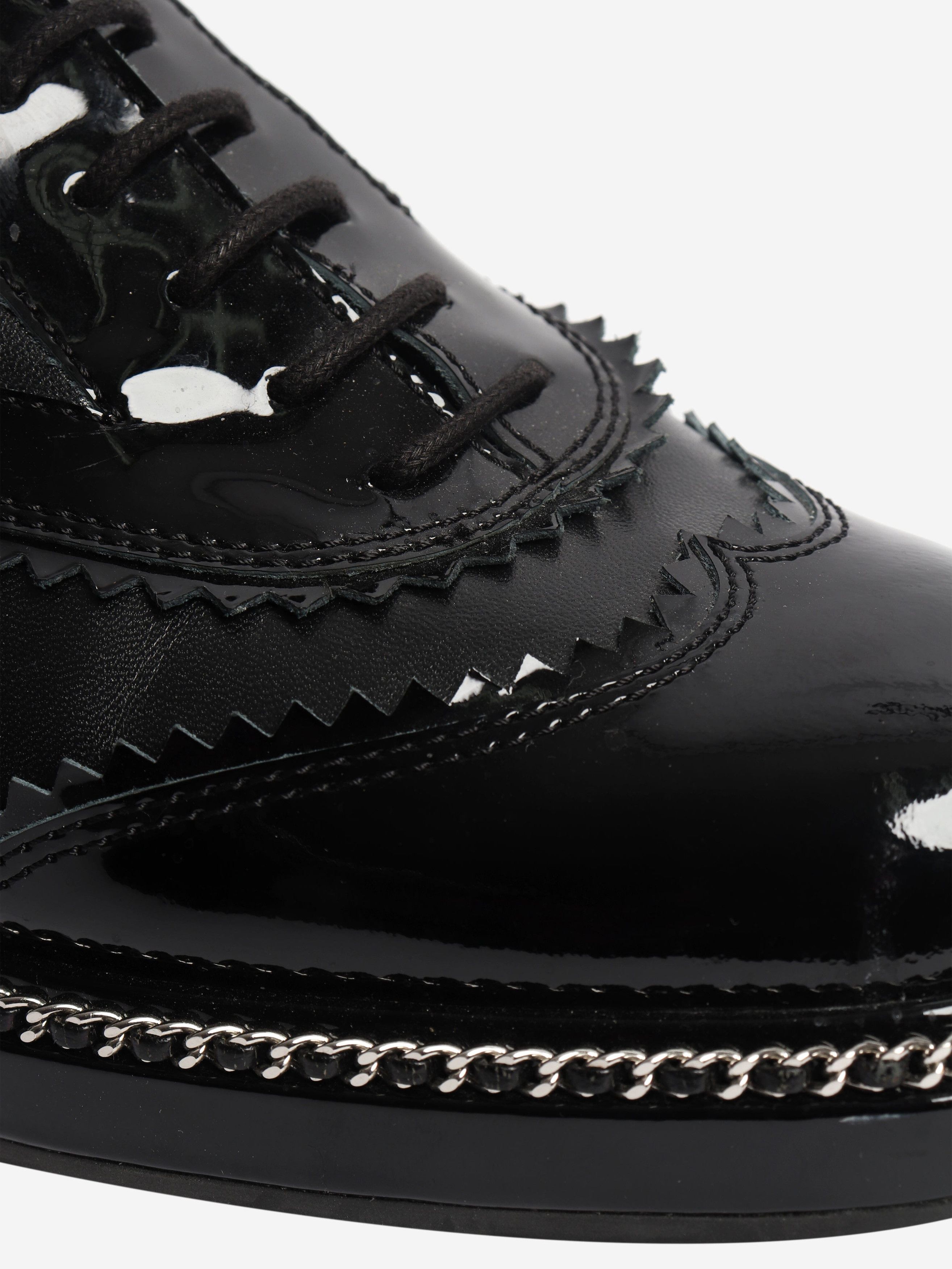 Chanel Black contrast-finish brogues - EU 37.5 Size US 6 / IT 36 - 5 Thumbnail