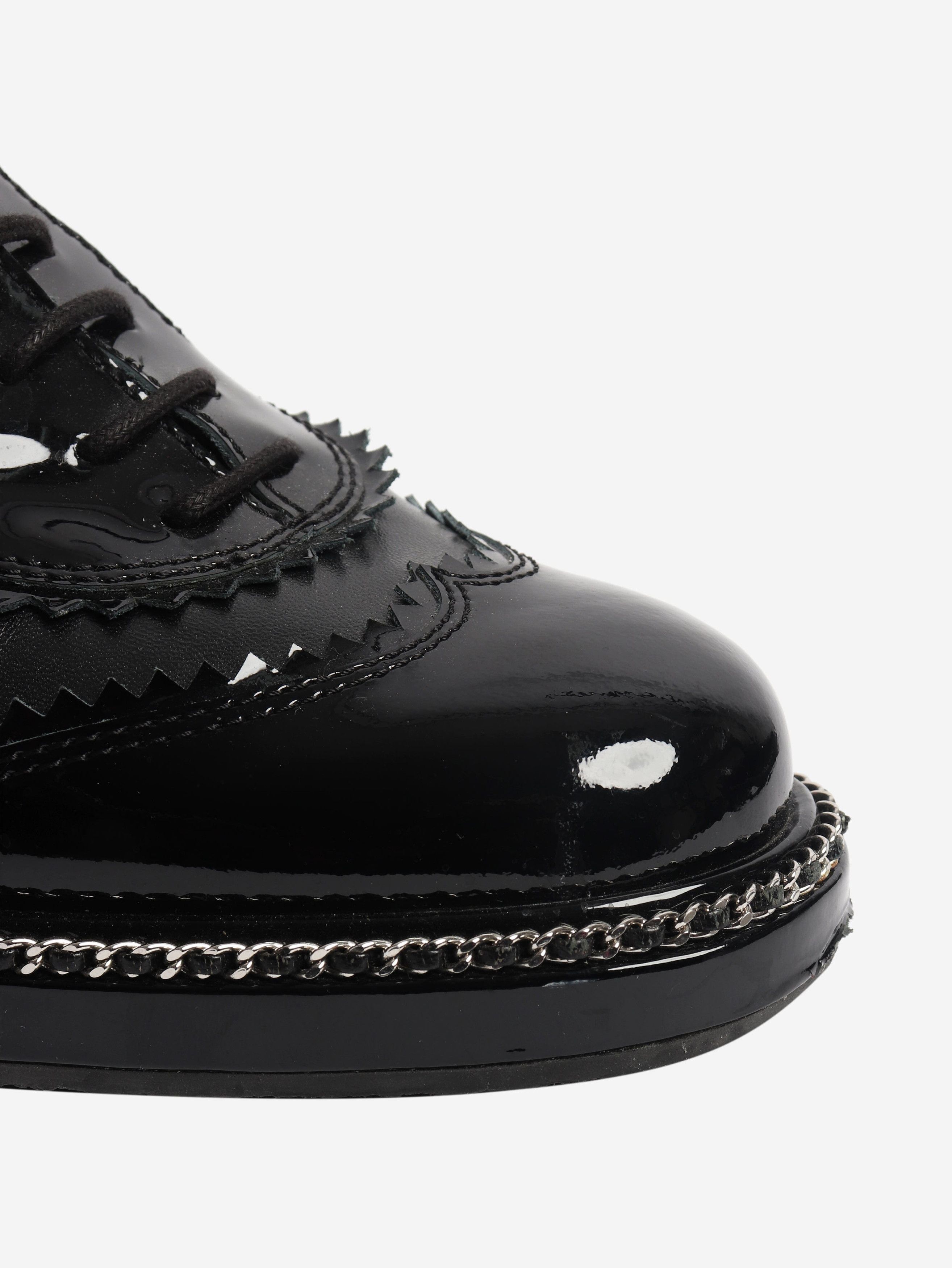 Chanel Black contrast-finish brogues - EU 37.5 Size US 6 / IT 36 - 4 Thumbnail