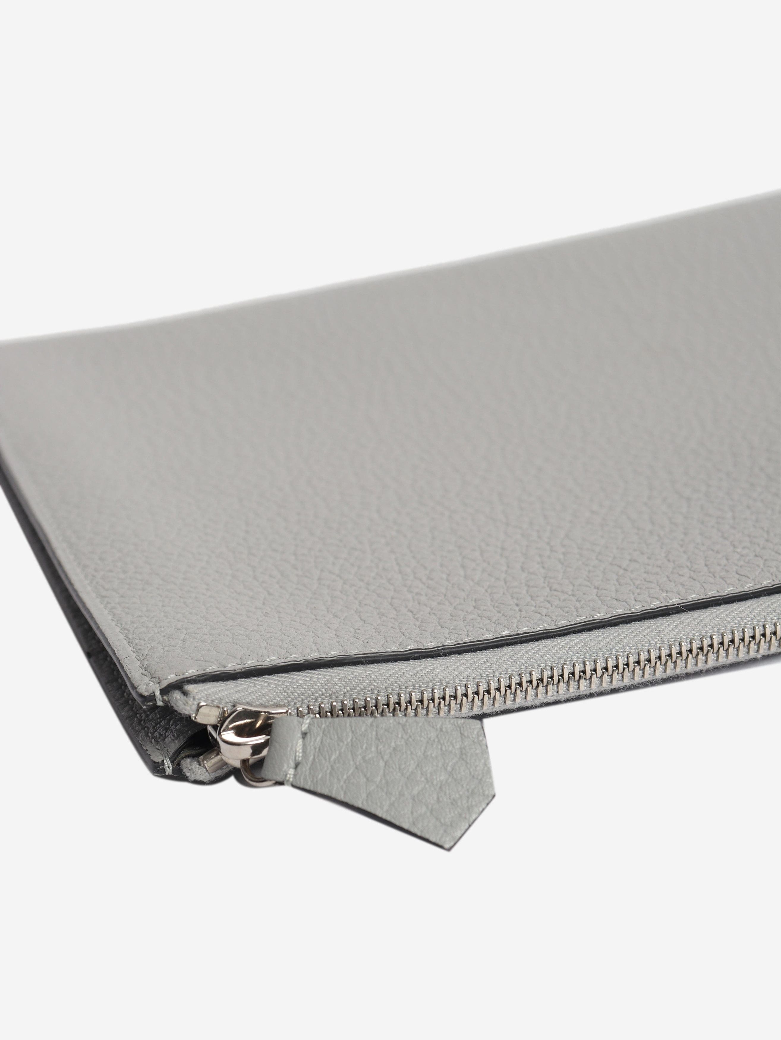Moynat Grey leather zipped pouch Size ONE SIZE - 6 Thumbnail