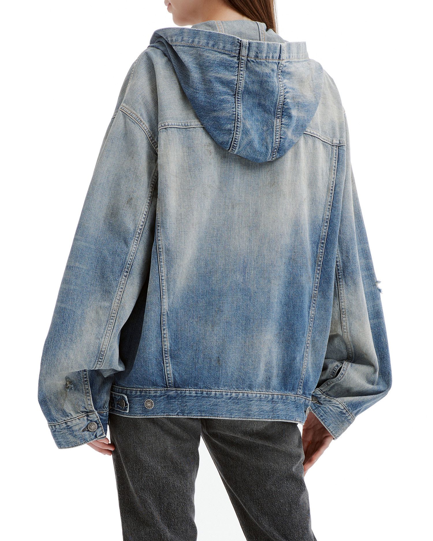 Acne Studios Acne Studios Hooded Denim Jacket Size M / US 6-8 / IT 42-44 - 4 Thumbnail