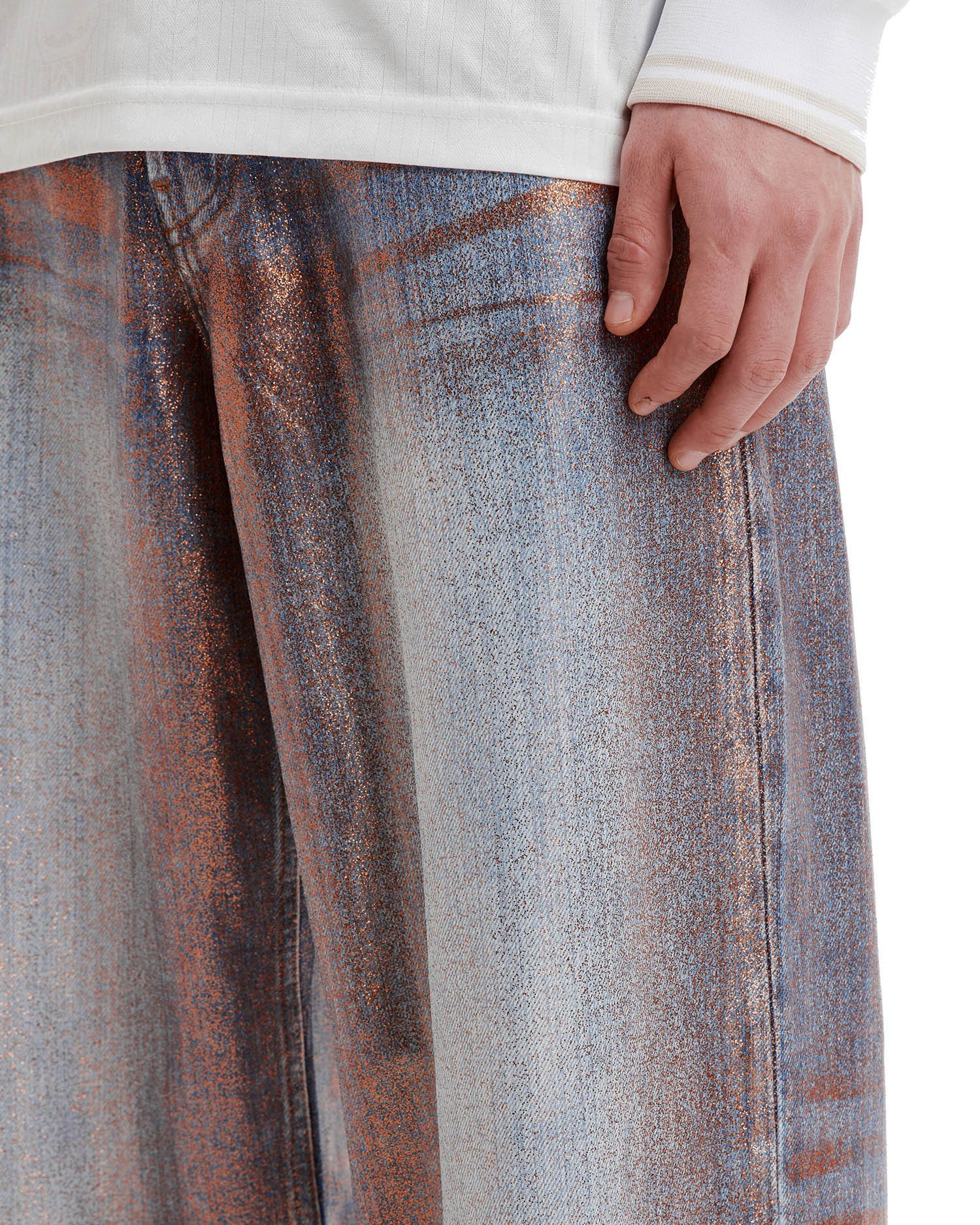 Acne Studios Acne Studios Metallic Rub Color Effect Jeans Size US 32 / EU 48 - 5 Thumbnail