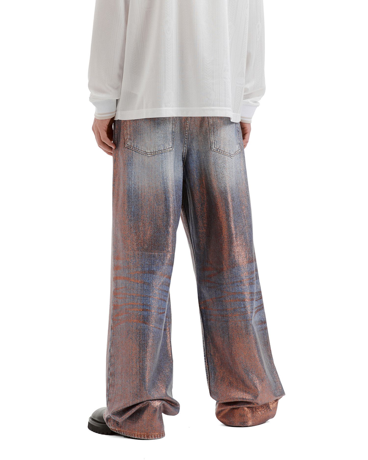 Acne Studios Acne Studios Metallic Rub Color Effect Jeans Size US 30 / EU 46 - 4 Thumbnail