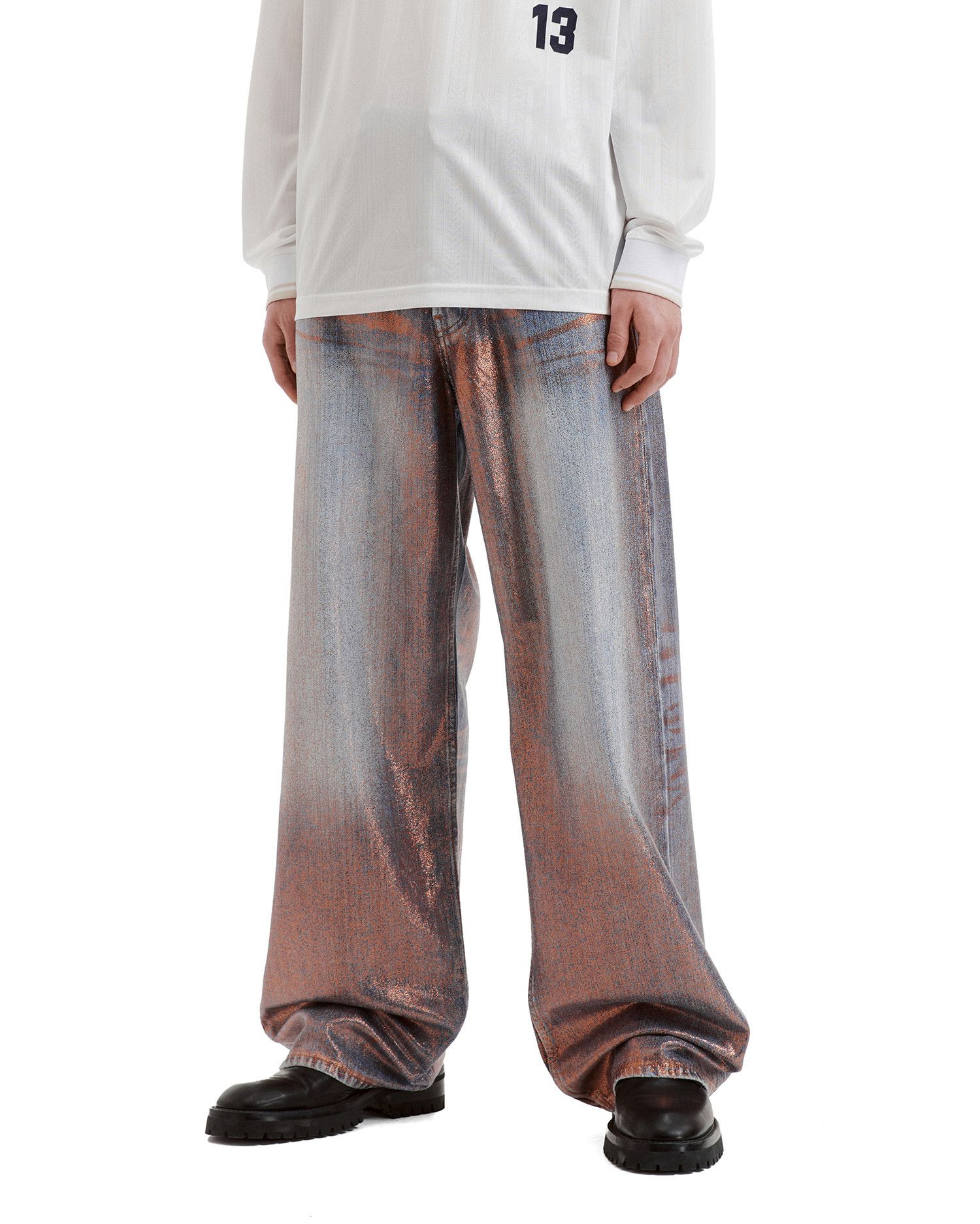 Acne Studios Acne Studios Metallic Rub Color Effect Jeans Size US 34 / EU 50 - 3 Thumbnail