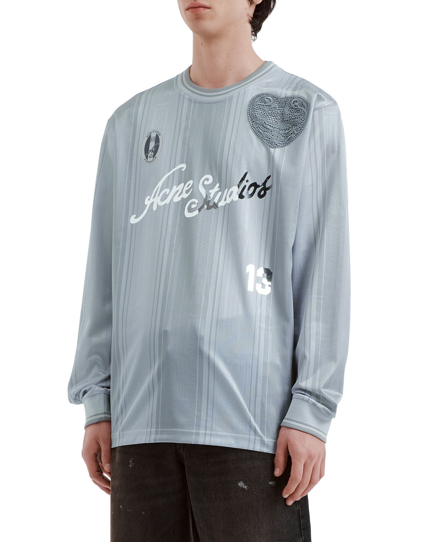 Acne Studios Acne Studios Letter Graphic Design Long Sleeve Shirt Size US L / EU 52-54 / 3 - 3 Thumbnail