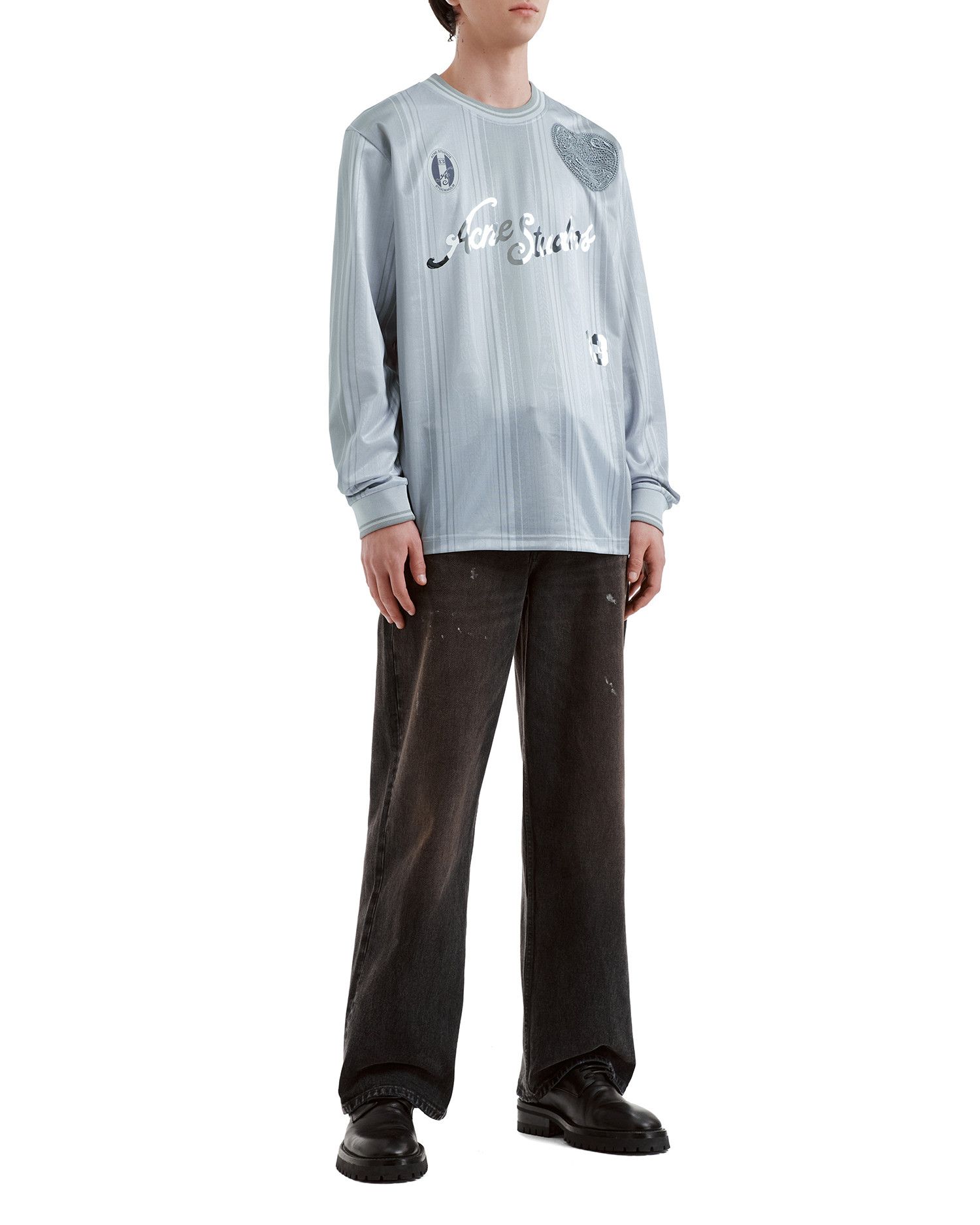 Acne Studios Acne Studios Letter Graphic Design Long Sleeve Shirt Size US M / EU 48-50 / 2 - 2 Thumbnail