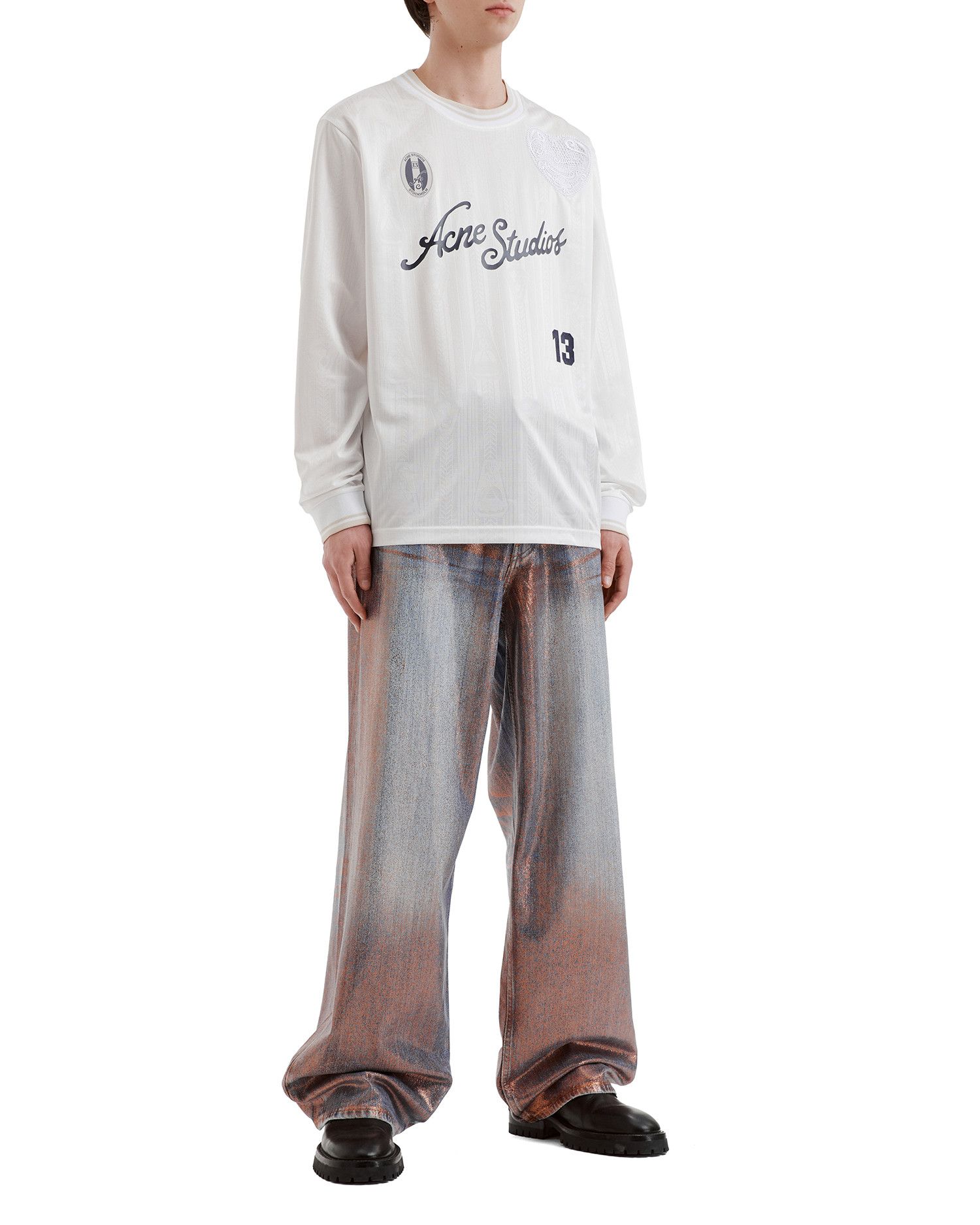 Acne Studios Acne Studios Letter Printed Long Sleeve Top Size US XL / EU 56 / 4 - 2 Thumbnail