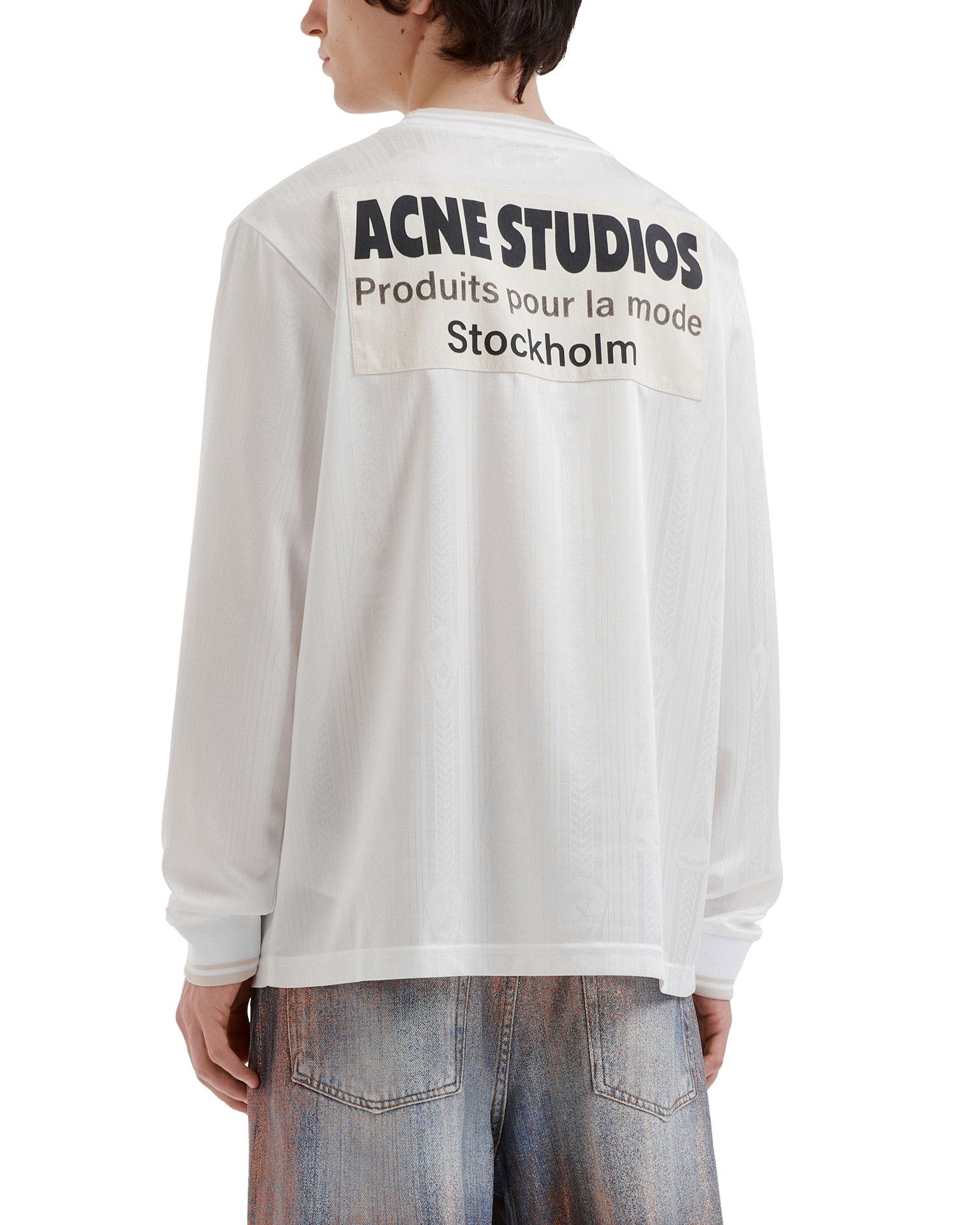 Acne Studios Acne Studios Letter Printed Long Sleeve Top Size US XL / EU 56 / 4 - 4 Thumbnail