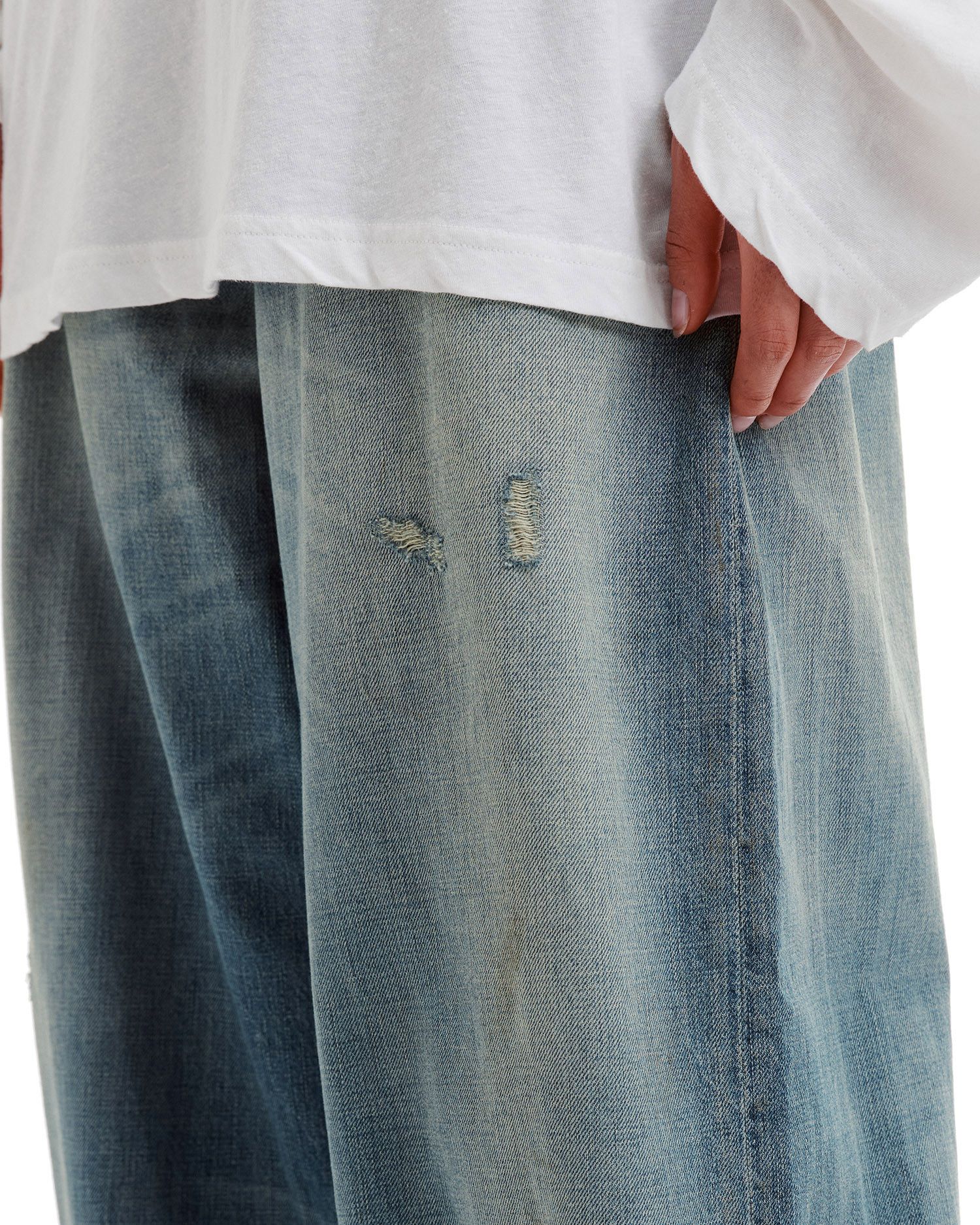 Acne Studios Acne Studios 2023 SUPER BAGGY Ripped Distressed Jeans Size 24" / US 00 / IT 34 - 5 Thumbnail