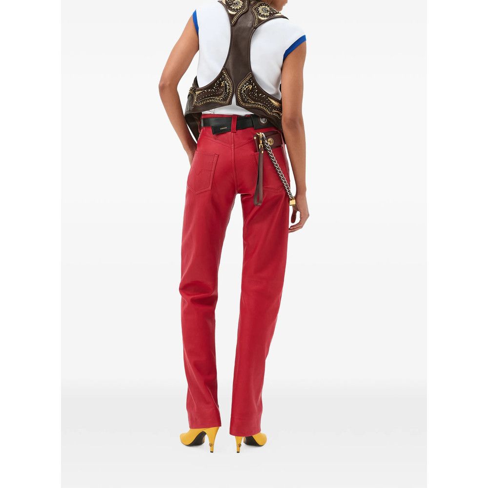 Versace Versace RED Trousers - Straight Trousers Size 27" / US 4 / IT 40 - 5 Thumbnail