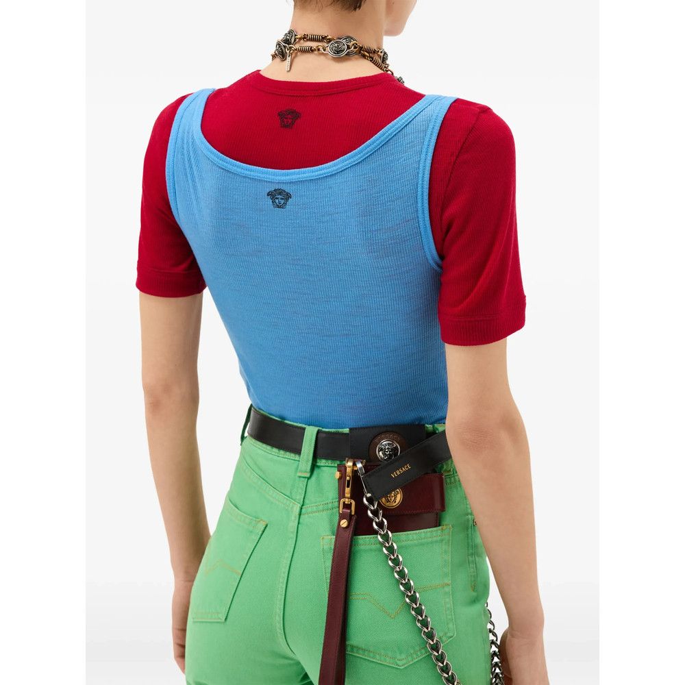 Versace Versace BLUE Tops - Vests & Tank Tops Size M / US 6-8 / IT 42-44 - 2 Thumbnail