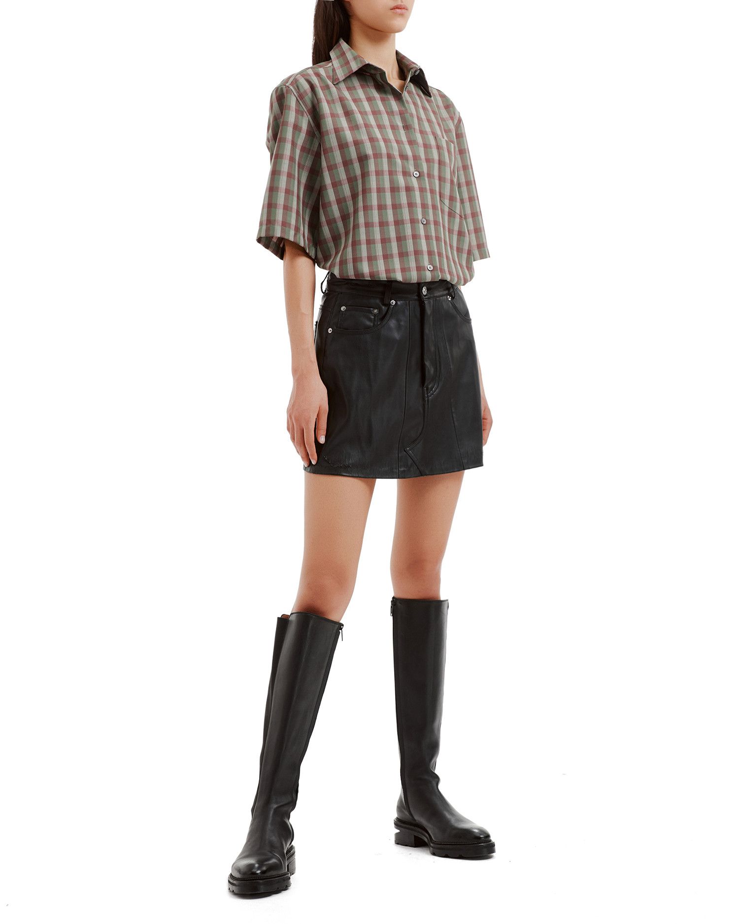 Acne Studios Acne Studios Plaid Short Sleeve Shirt Size M / US 6-8 / IT 42-44 - 2 Thumbnail