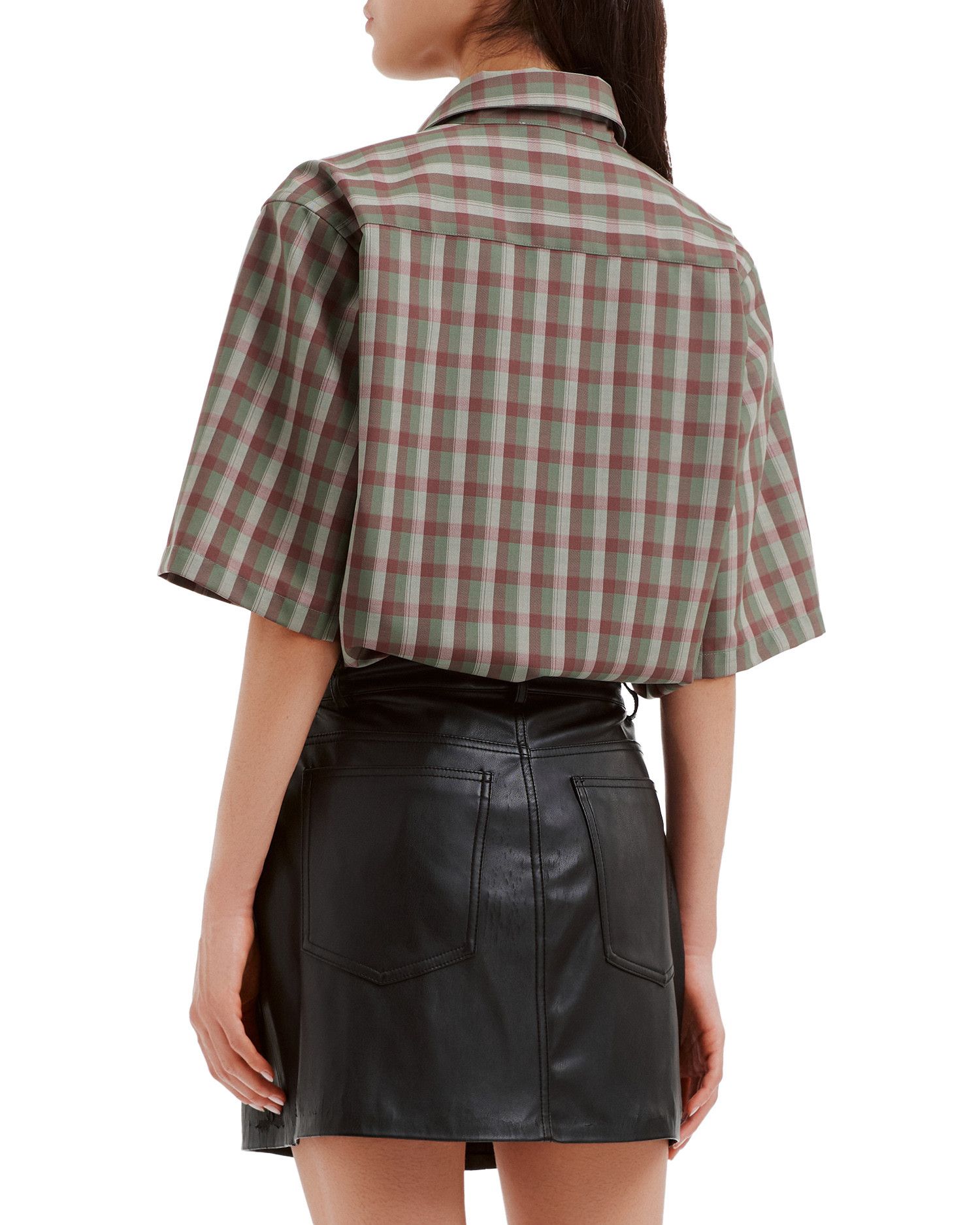 Acne Studios Acne Studios Plaid Short Sleeve Shirt Size M / US 6-8 / IT 42-44 - 4 Thumbnail