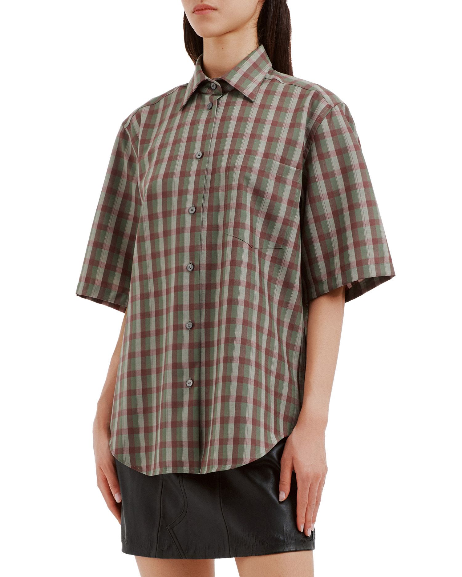 Acne Studios Acne Studios Plaid Short Sleeve Shirt Size M / US 6-8 / IT 42-44 - 3 Thumbnail