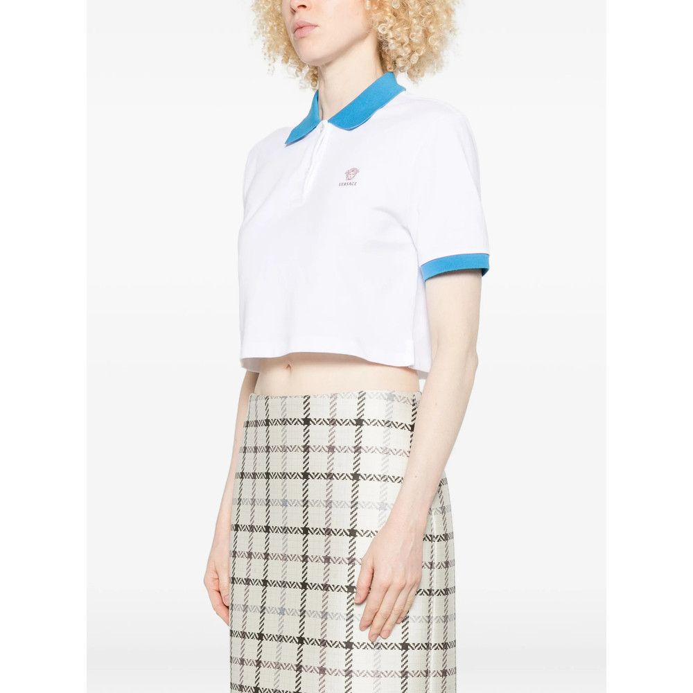 Versace Versace WHITE Tops - Polo Tops Size XS / US 0-2 / IT 36-38 - 2 Thumbnail