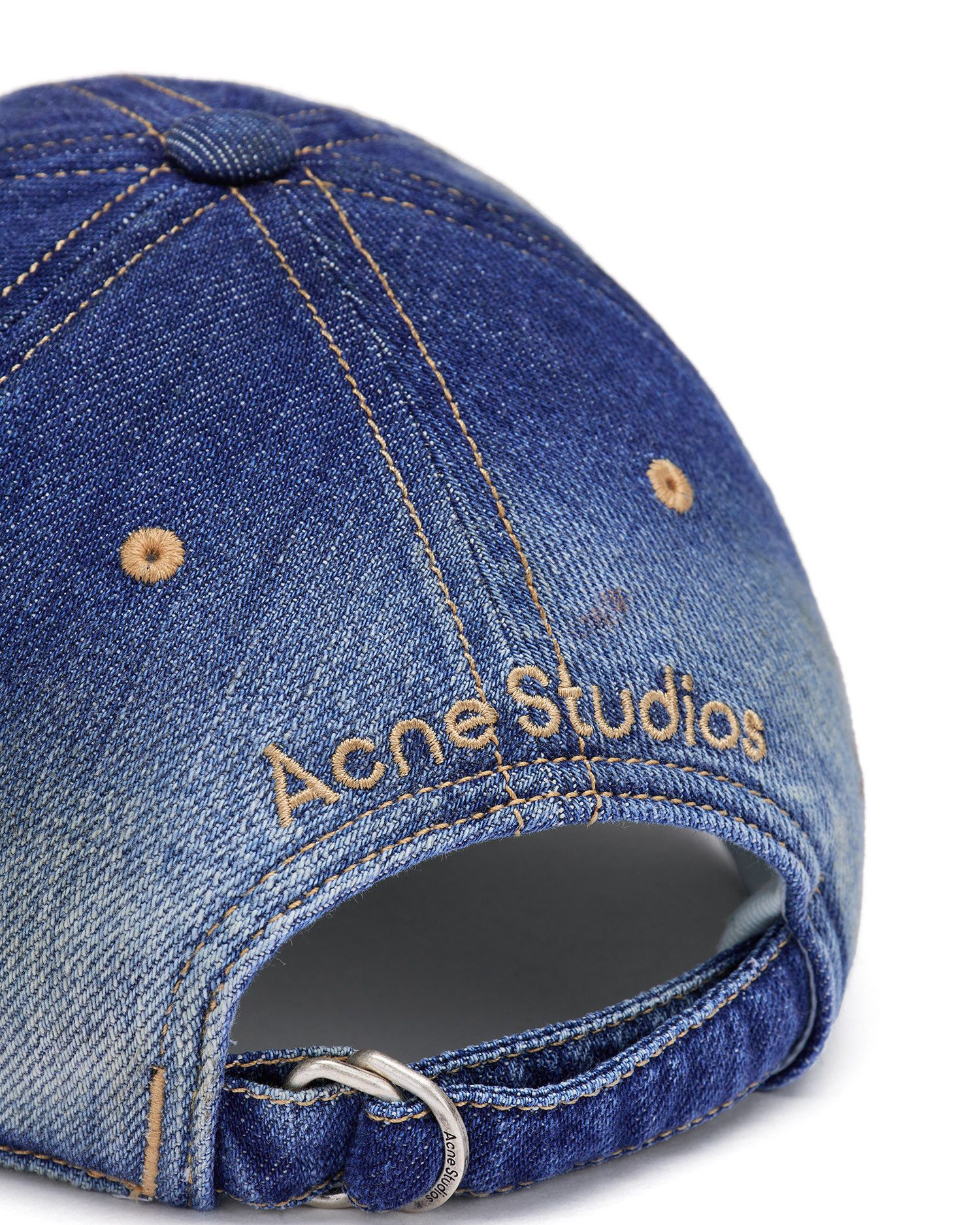 Acne Studios Acne Studios Ripped Denim Cap Size ONE SIZE - 6 Thumbnail