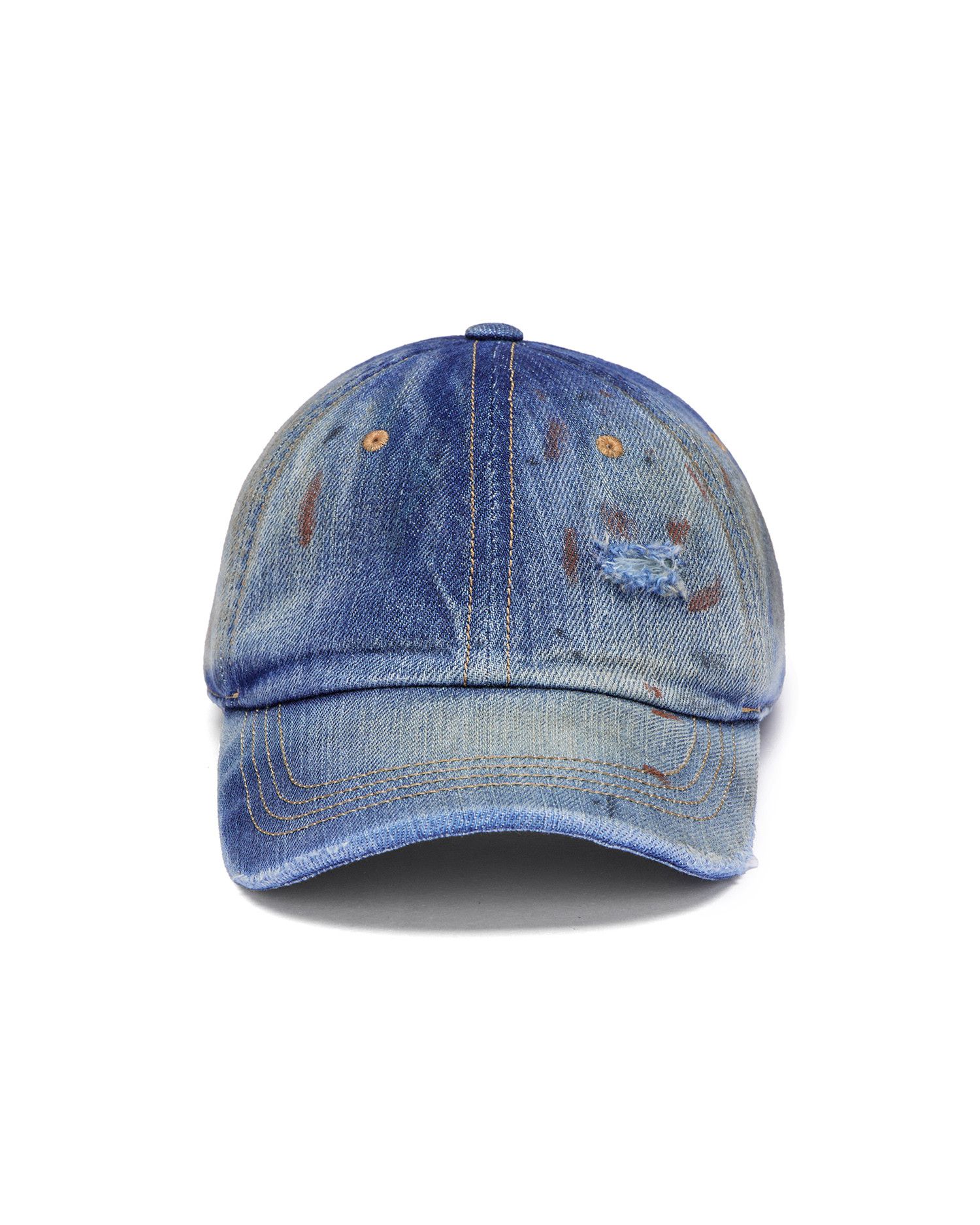 Acne Studios Acne Studios Ripped Denim Cap Size ONE SIZE - 2 Thumbnail