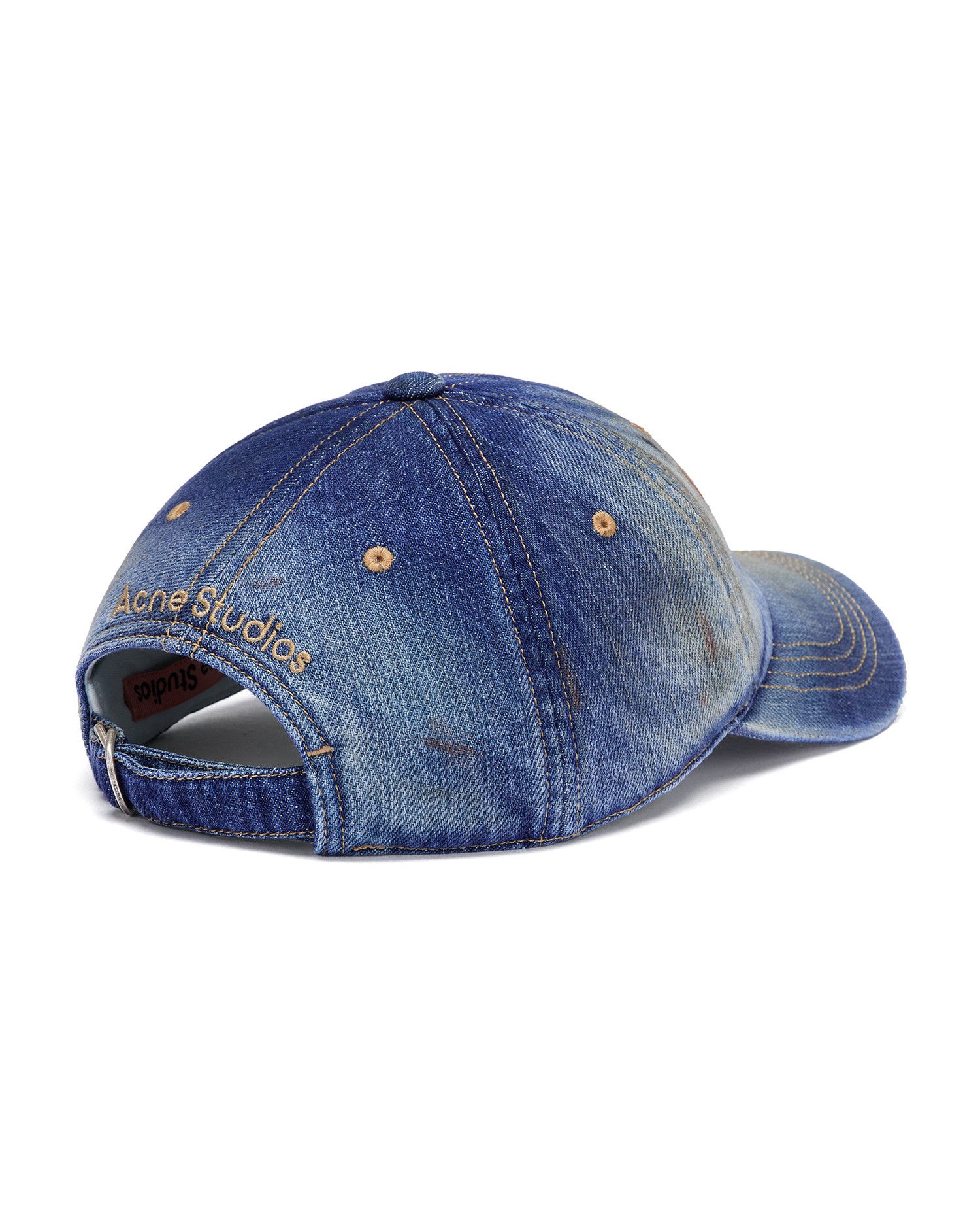 Acne Studios Acne Studios Ripped Denim Cap Size ONE SIZE - 3 Thumbnail
