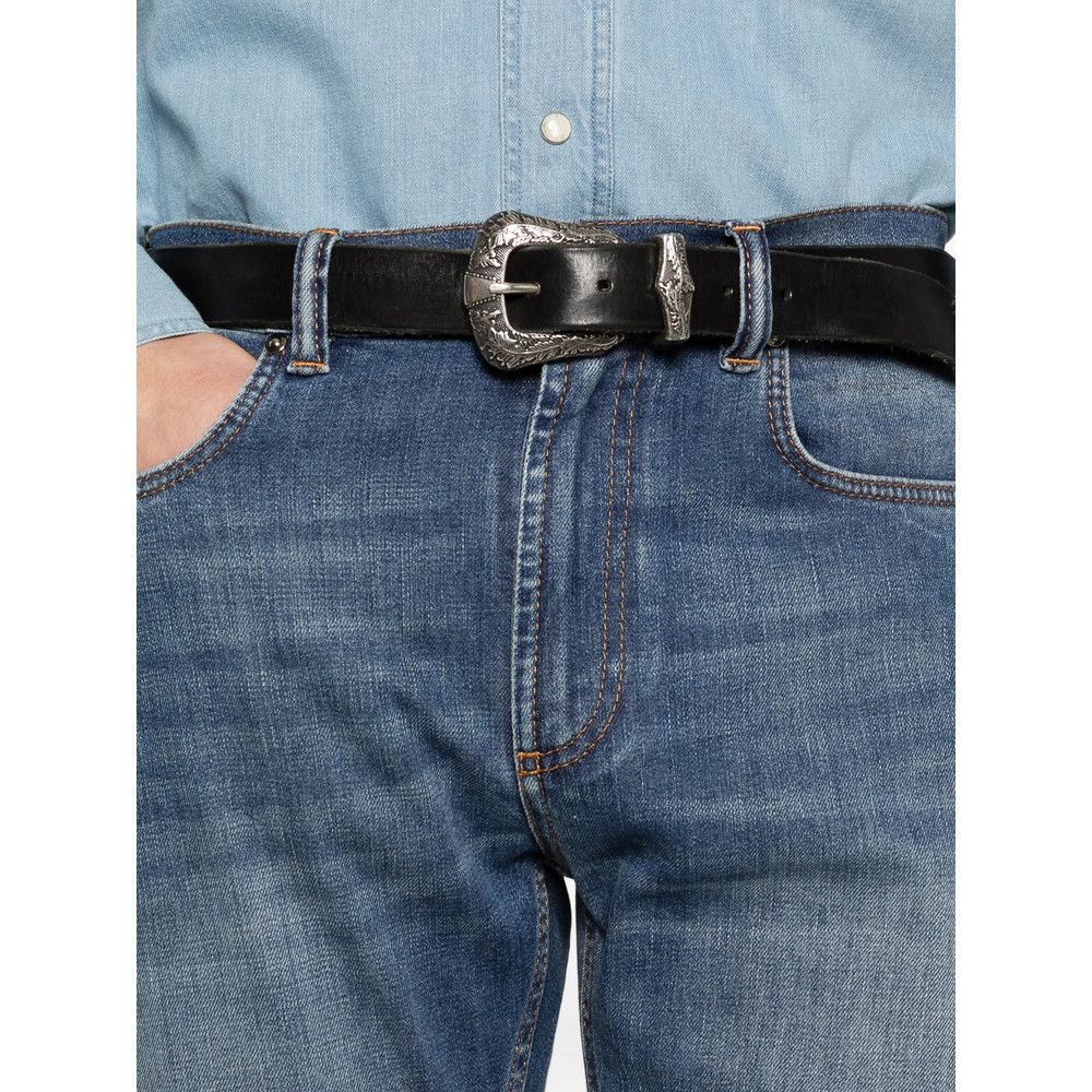 Versace Versace BLUE Denim - Regular & Straight-Leg Jeans Size US 34 / EU 50 - 5 Thumbnail