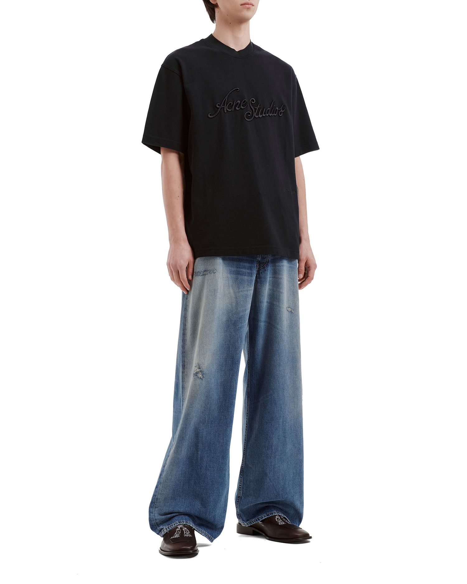 Acne Studios Acne Studios Letter Embroidery T-Shirt Size US XXL / EU 58 / 5 - 2 Thumbnail