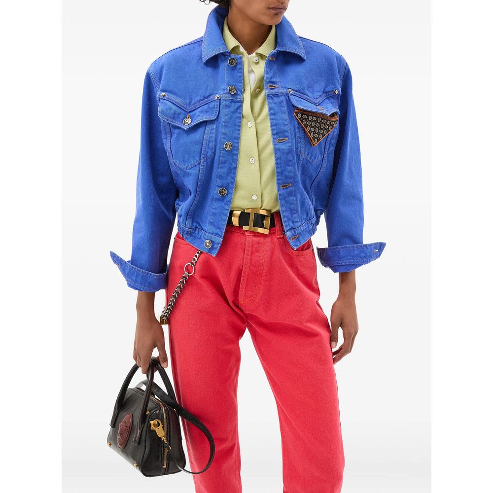 Versace Versace BLUE Jackets - Denim Jackets Size XS / US 0-2 / IT 36-38 - 2 Thumbnail