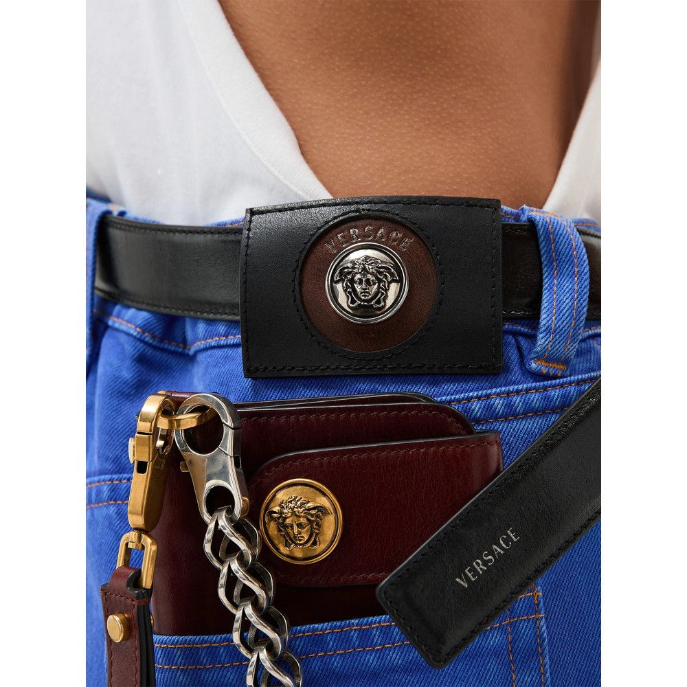 Versace Versace BLUE Trousers - Straight Trousers Size 26" / US 2 / IT 38 - 2 Thumbnail