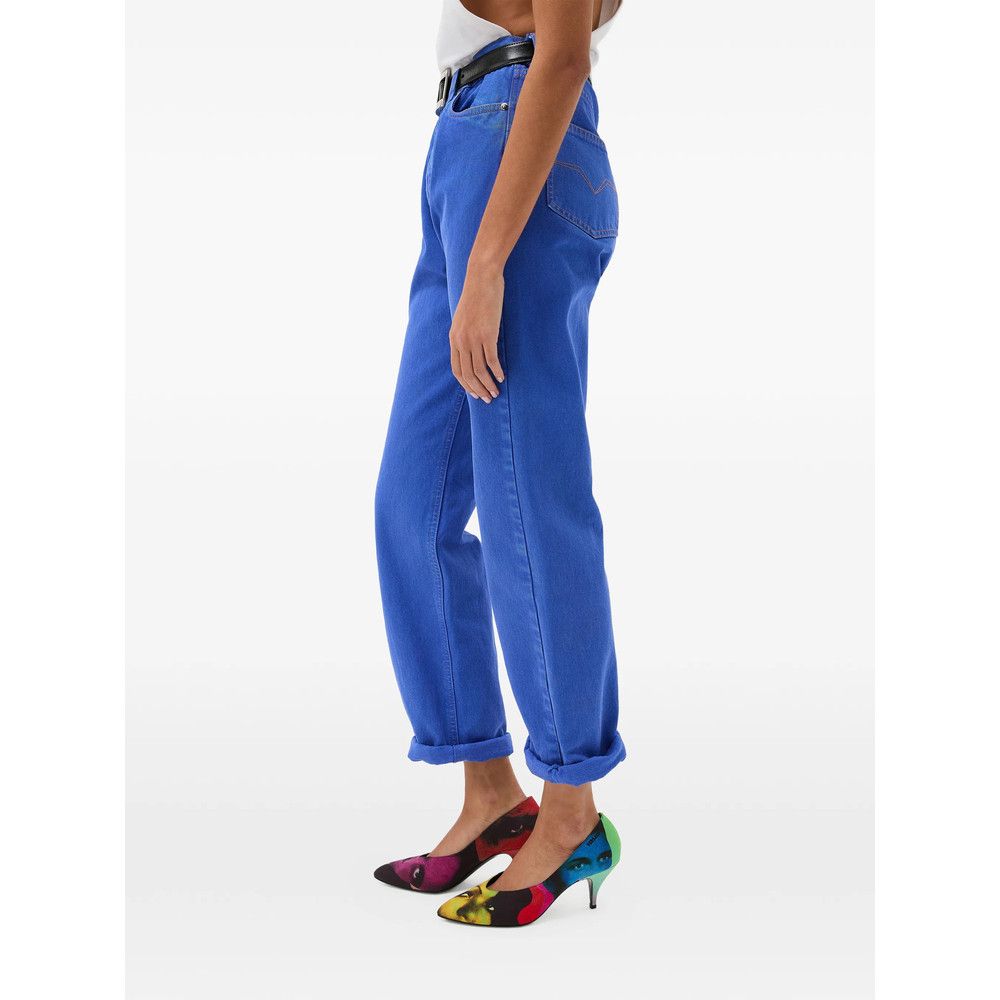 Versace Versace BLUE Trousers - Straight Trousers Size 26" / US 2 / IT 38 - 3 Thumbnail